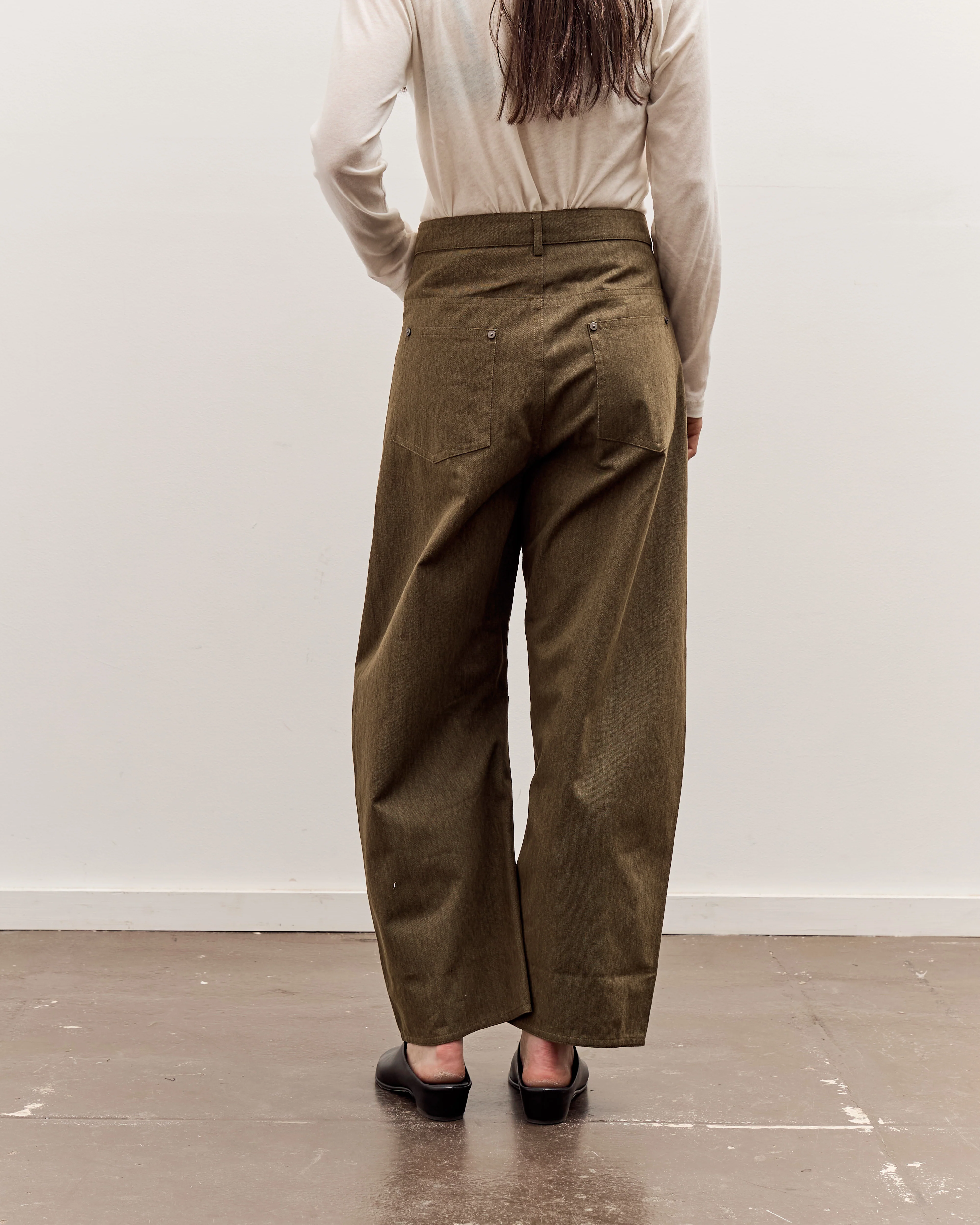 7115 by Szeki Curve Legged Work Trouser, Olive Green - Image 6