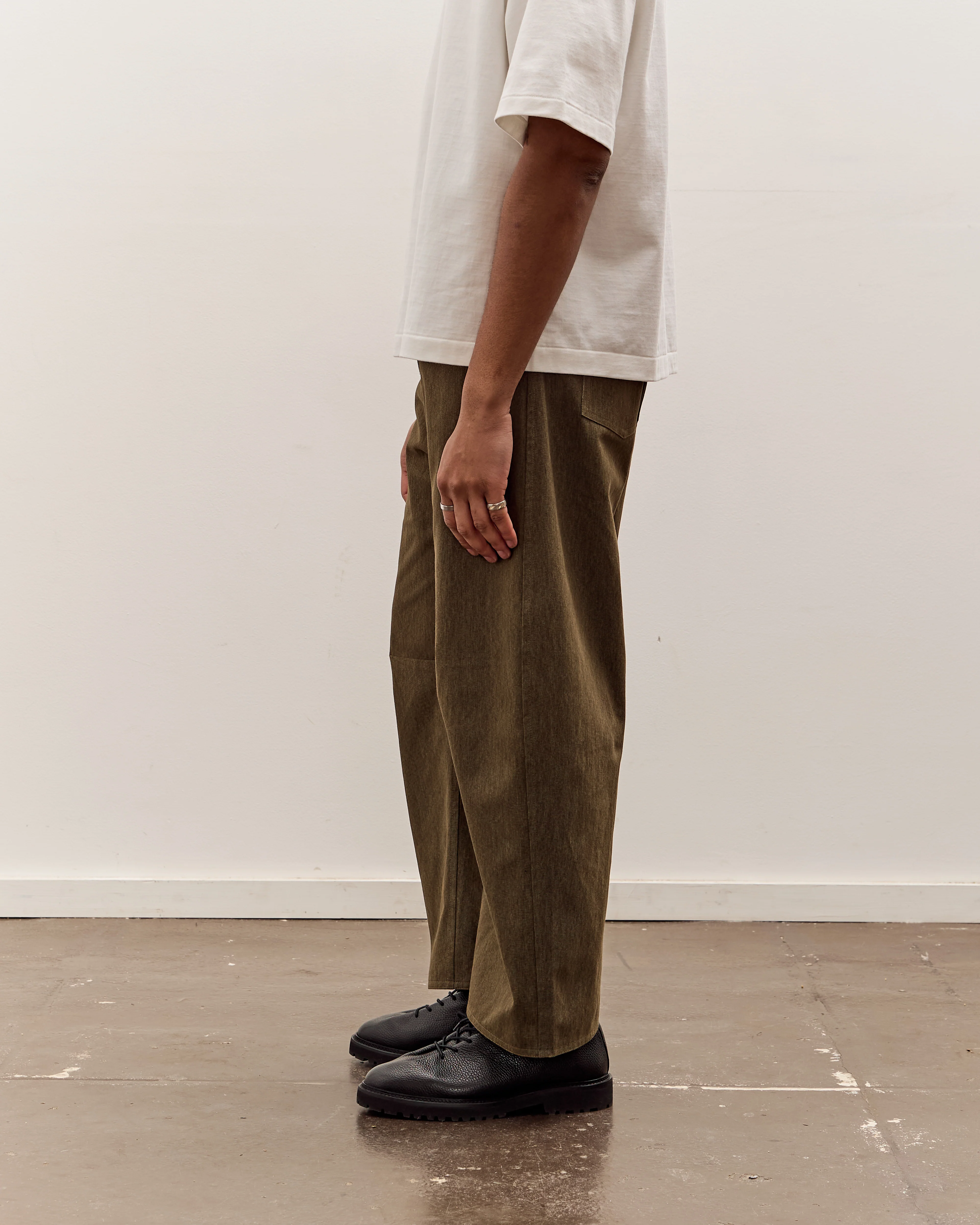 7115 by Szeki Curve Legged Work Trouser Unisex, Olive Green - Image 5