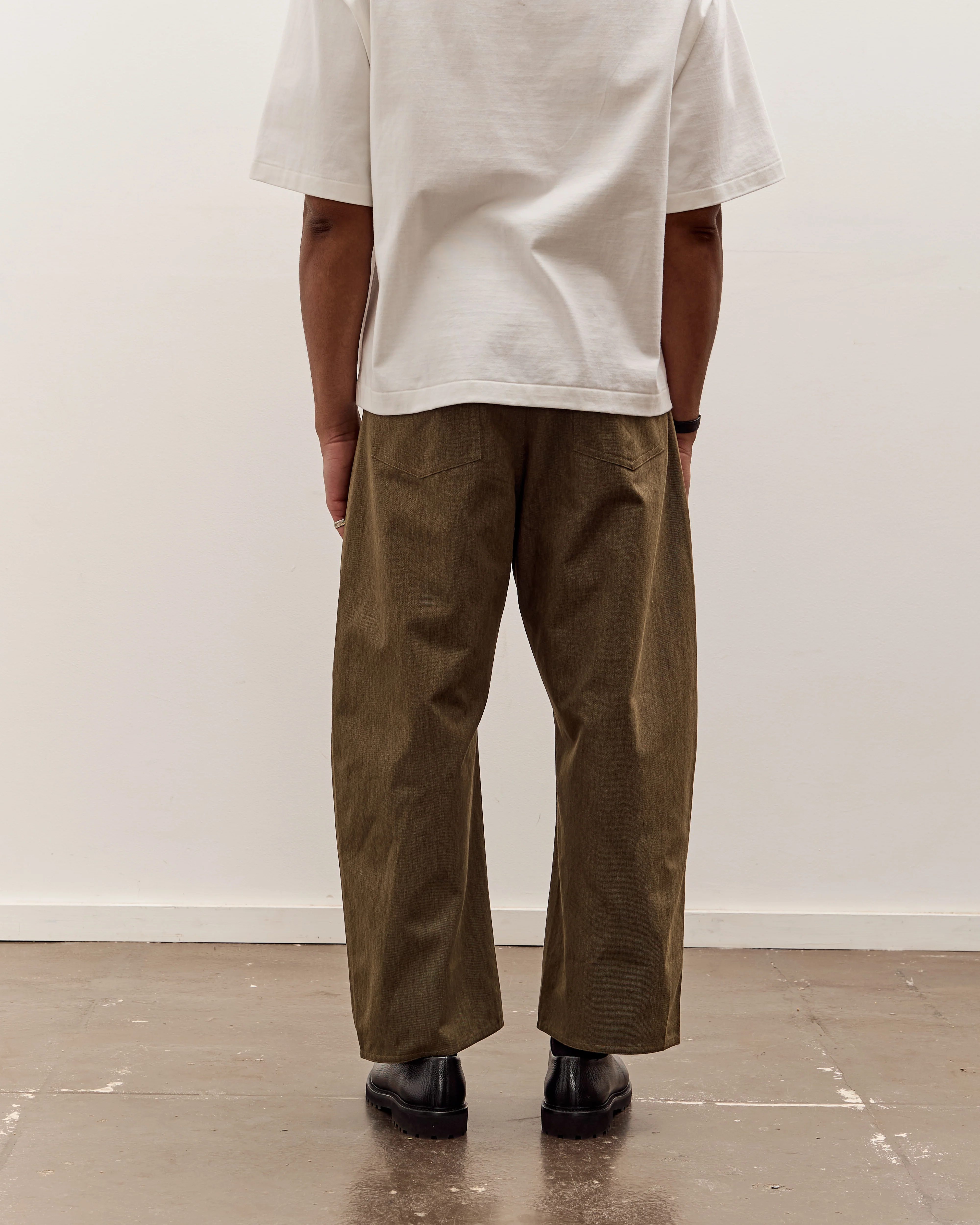 7115 by Szeki Curve Legged Work Trouser Unisex, Olive Green - Image 6