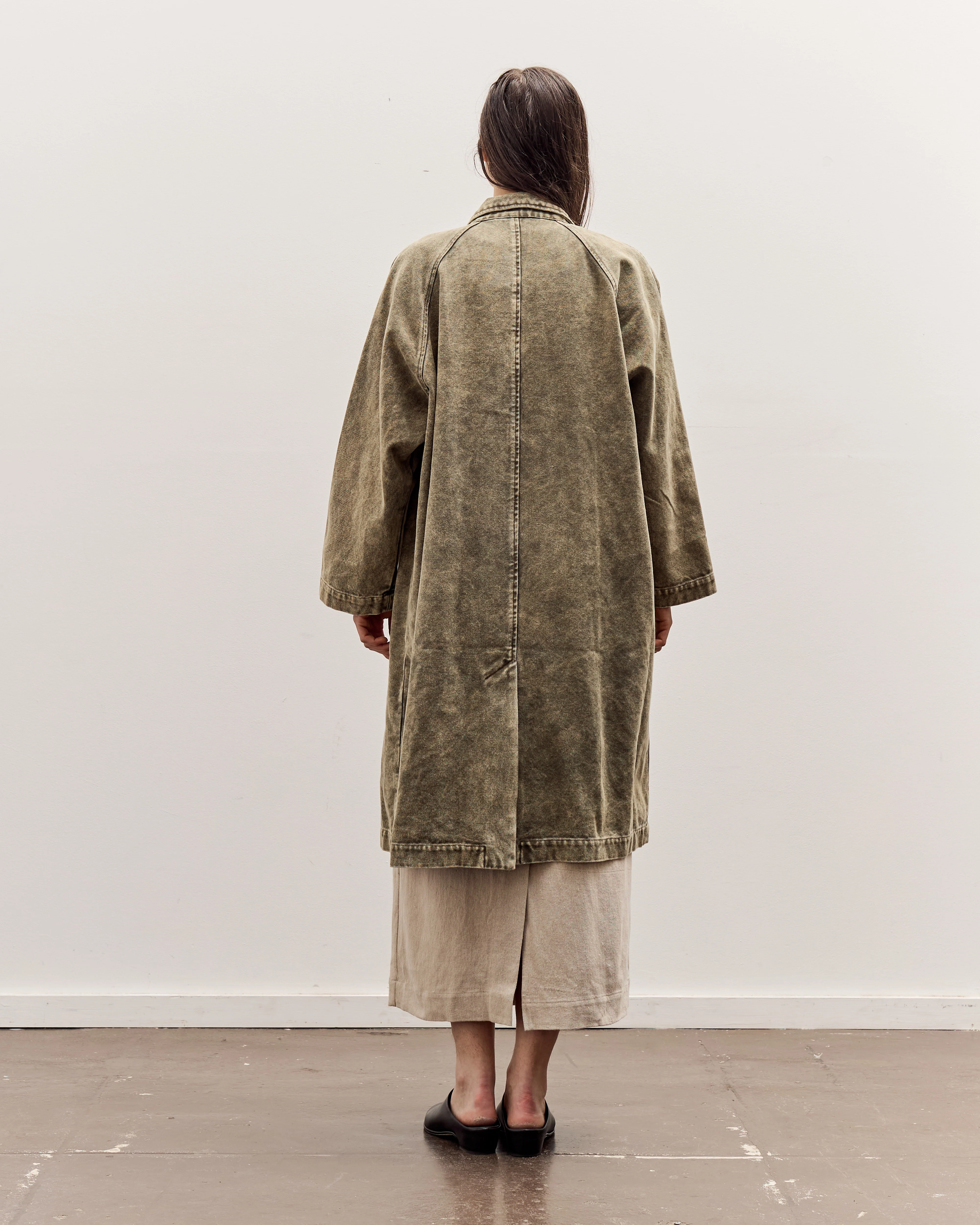 7115 by Szeki Fall Duster, Spotted Washed Olive - Image 5