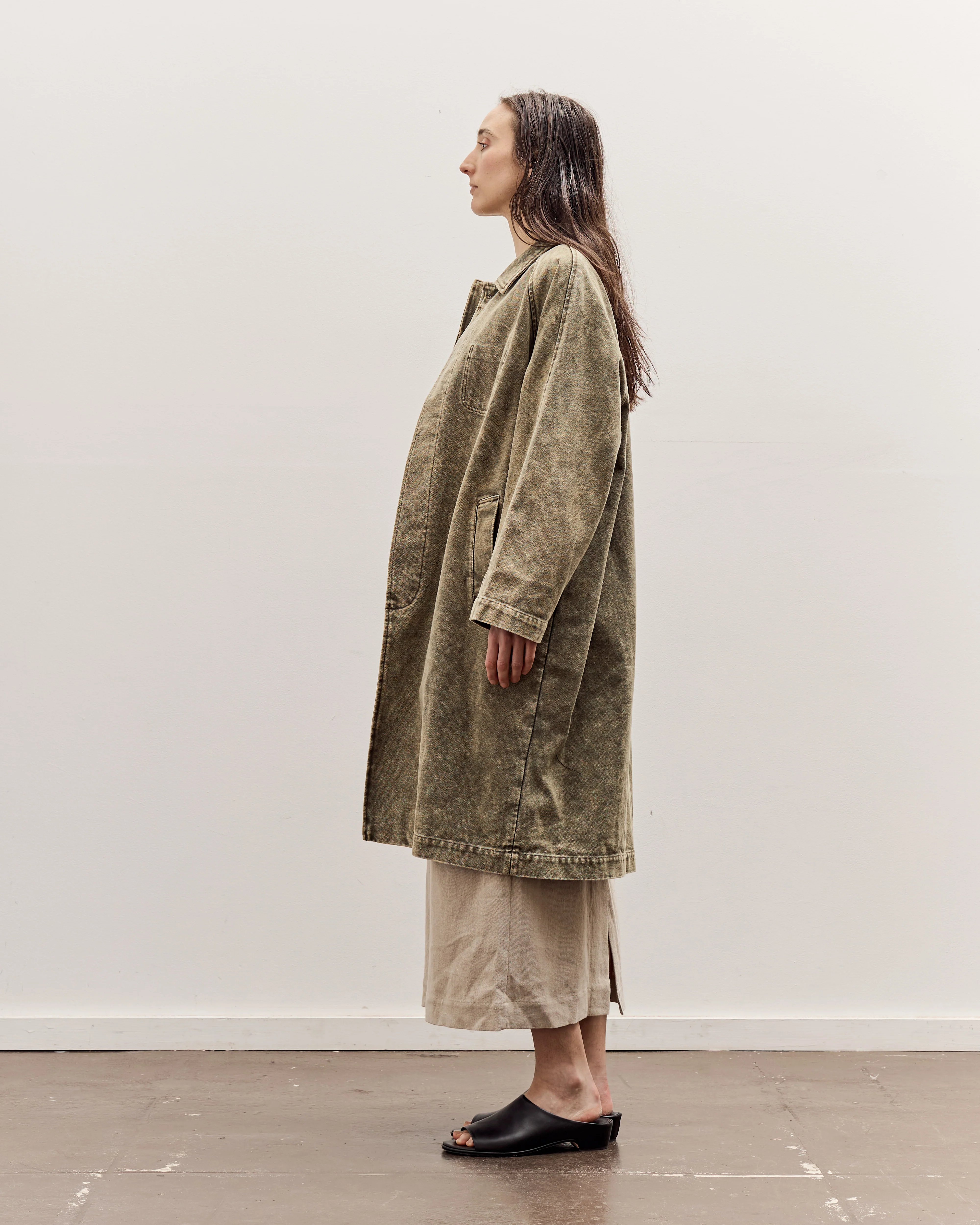 7115 by Szeki Fall Duster, Spotted Washed Olive - Image 8