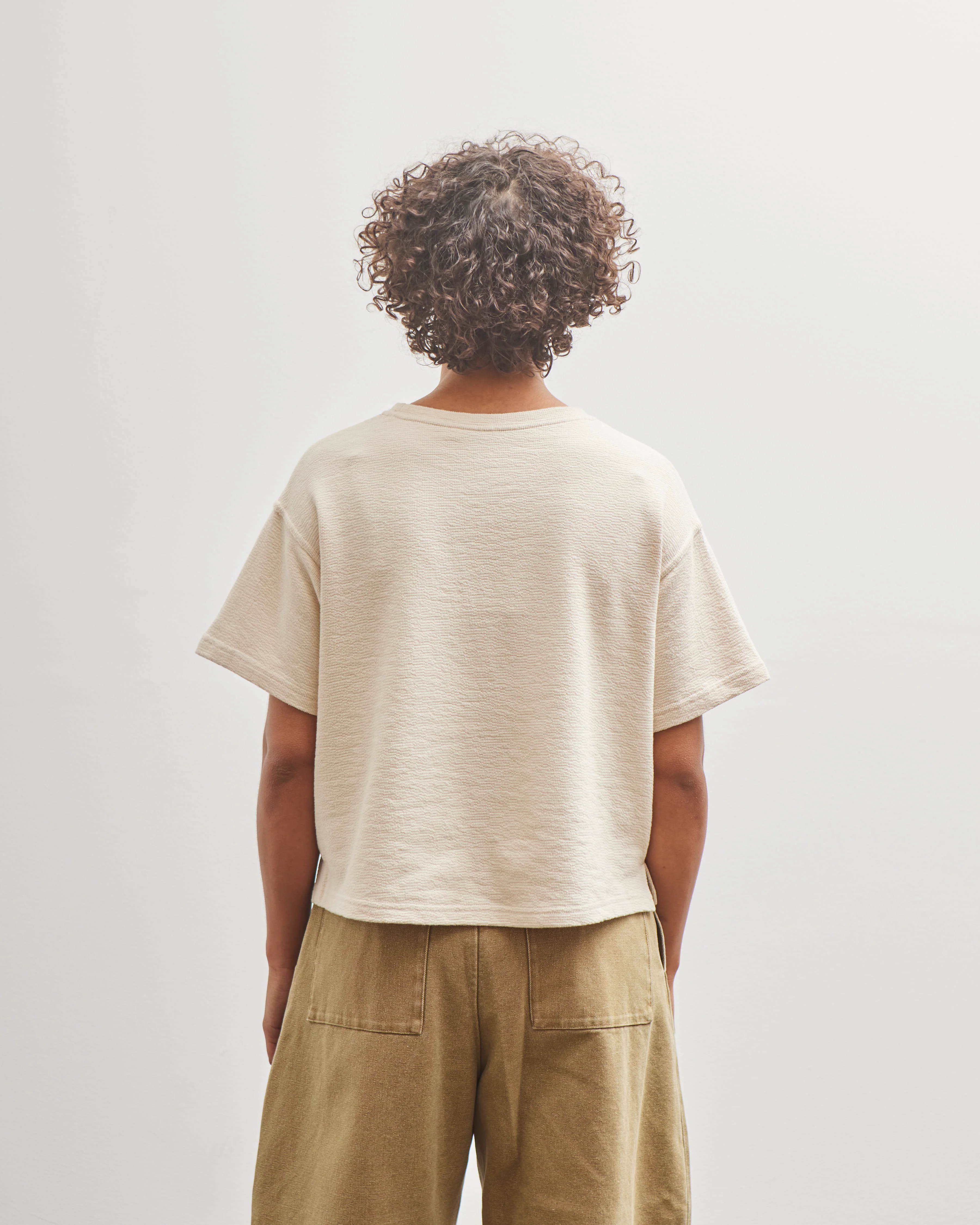 7115 by Szeki Signature Cropped Tee, Oatmeal - Image 6