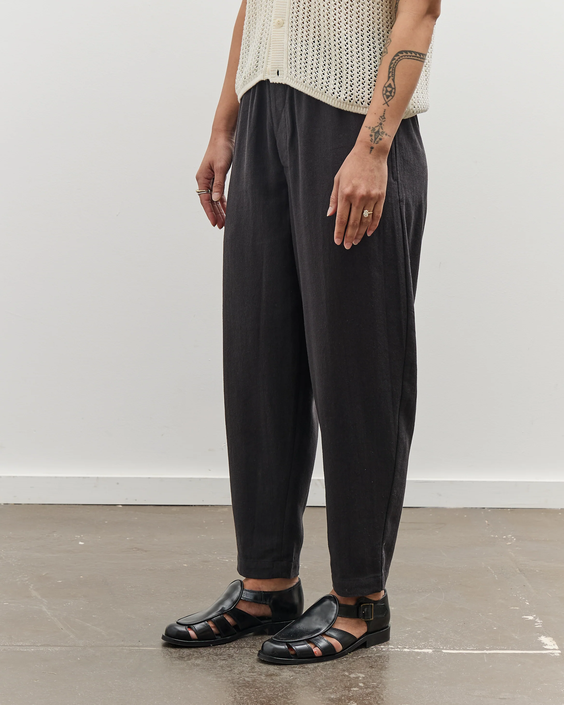 7115 by Szeki Signature Elastic Pull-Up Trouser, Black - Image 3