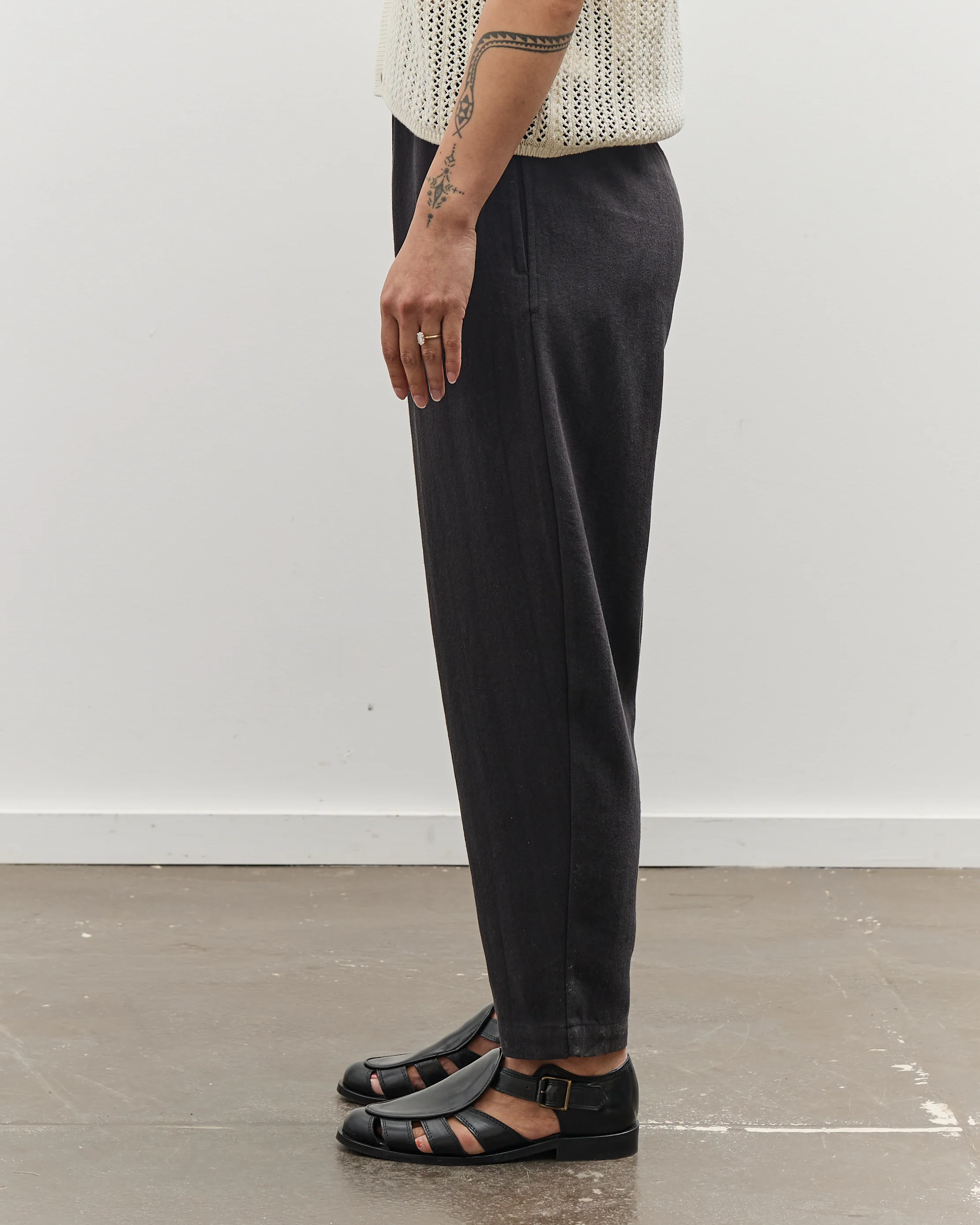 7115 by Szeki Signature Elastic Pull-Up Trouser, Black - Image 4