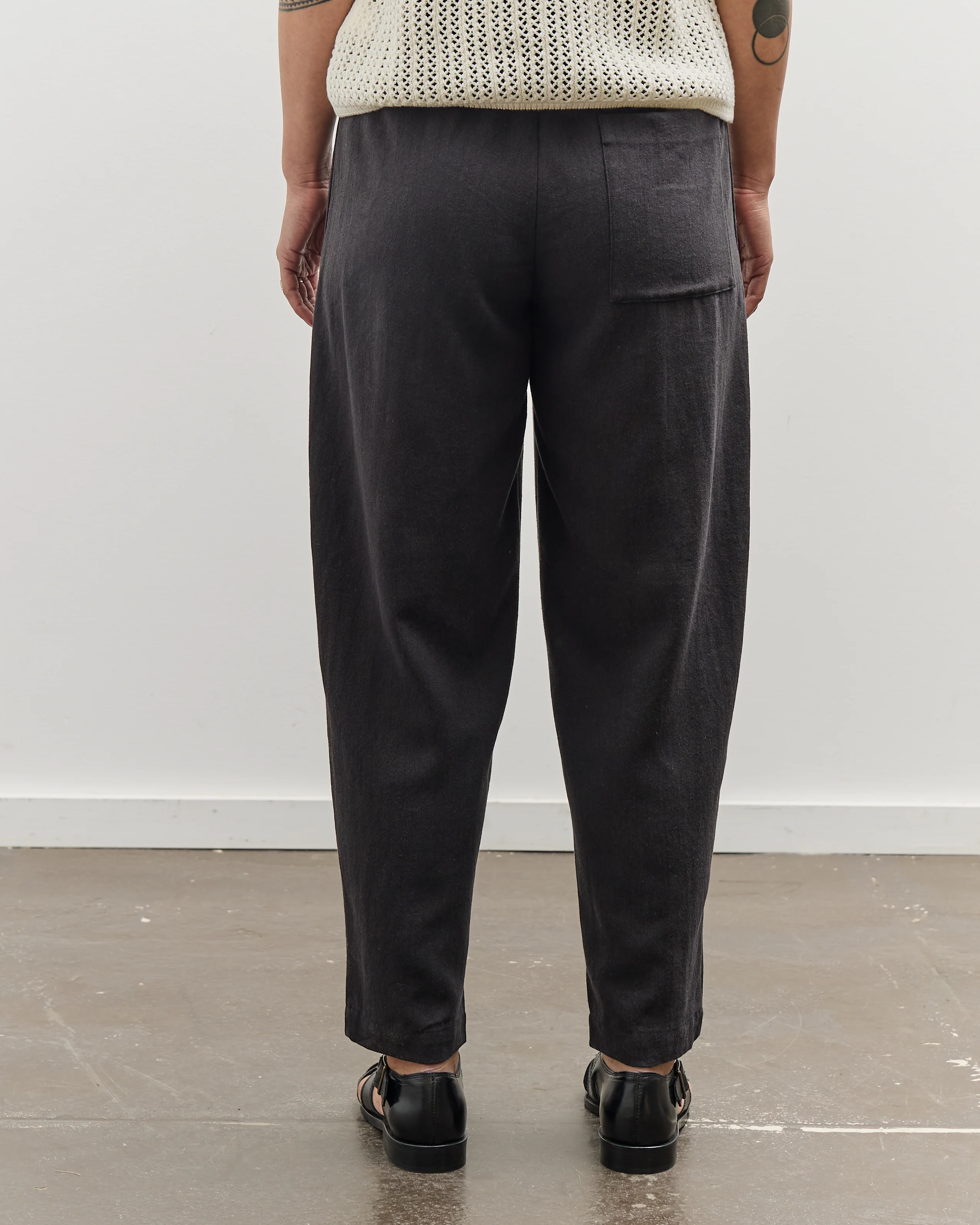 7115 by Szeki Signature Elastic Pull-Up Trouser, Black - Image 6