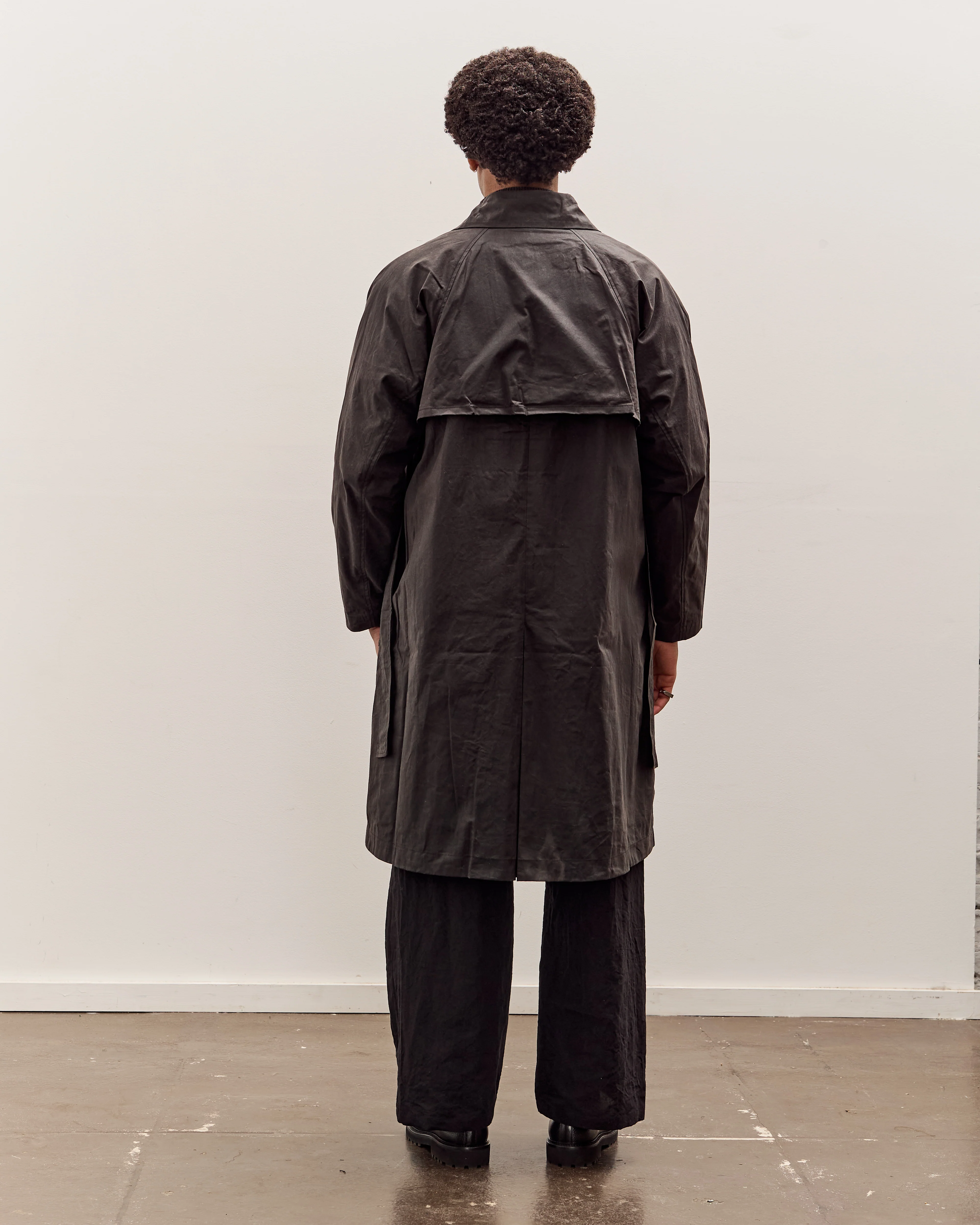 7115 by Szeki Spring Trench Overcoat - Waxed Edition Unisex, Charcoal - Image 6