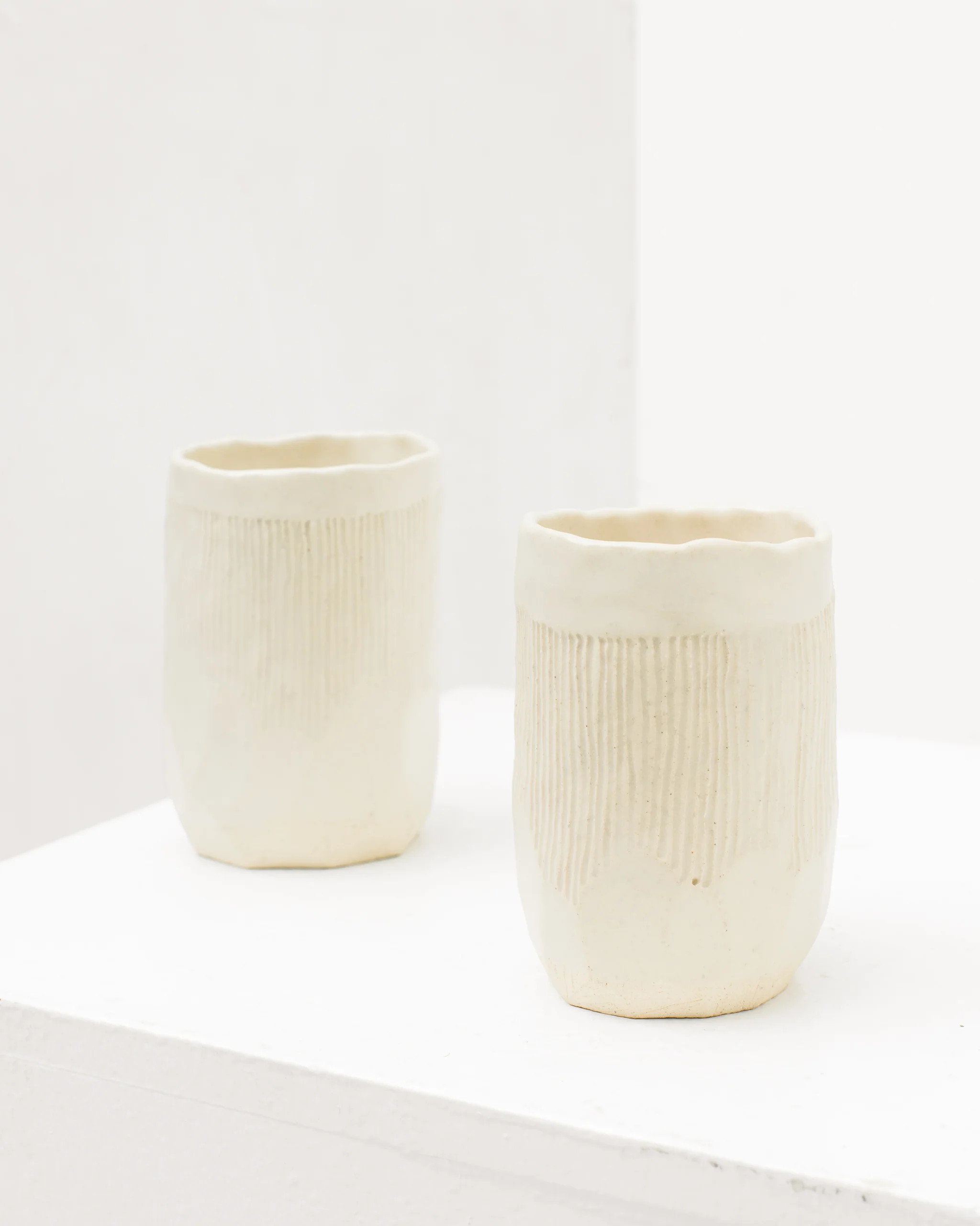 Ayame Bullock White Chiseled Tumblers - Image 3