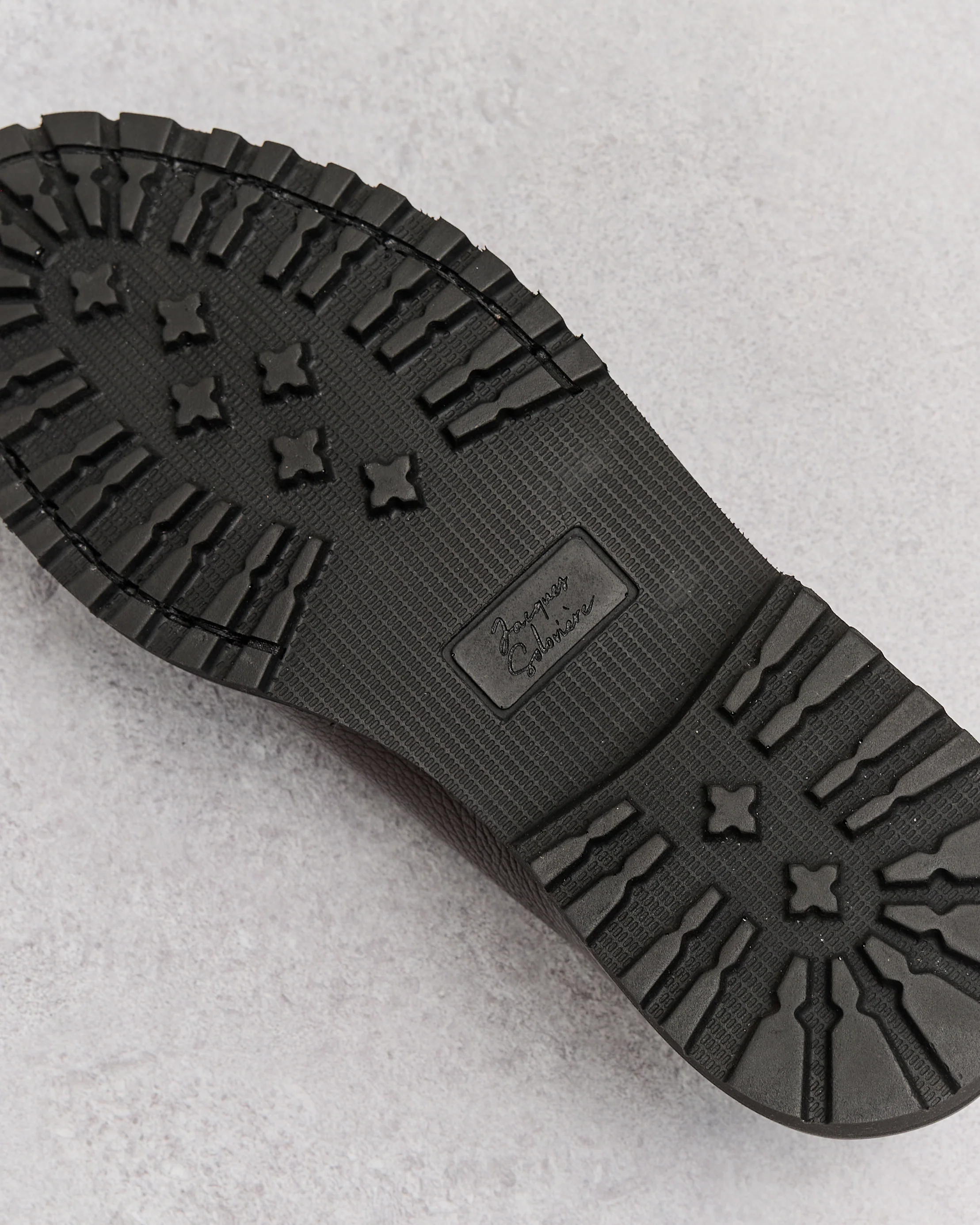 Jacques Soloviere Edouard Lug Shoes, Grained Ebano - Image 4