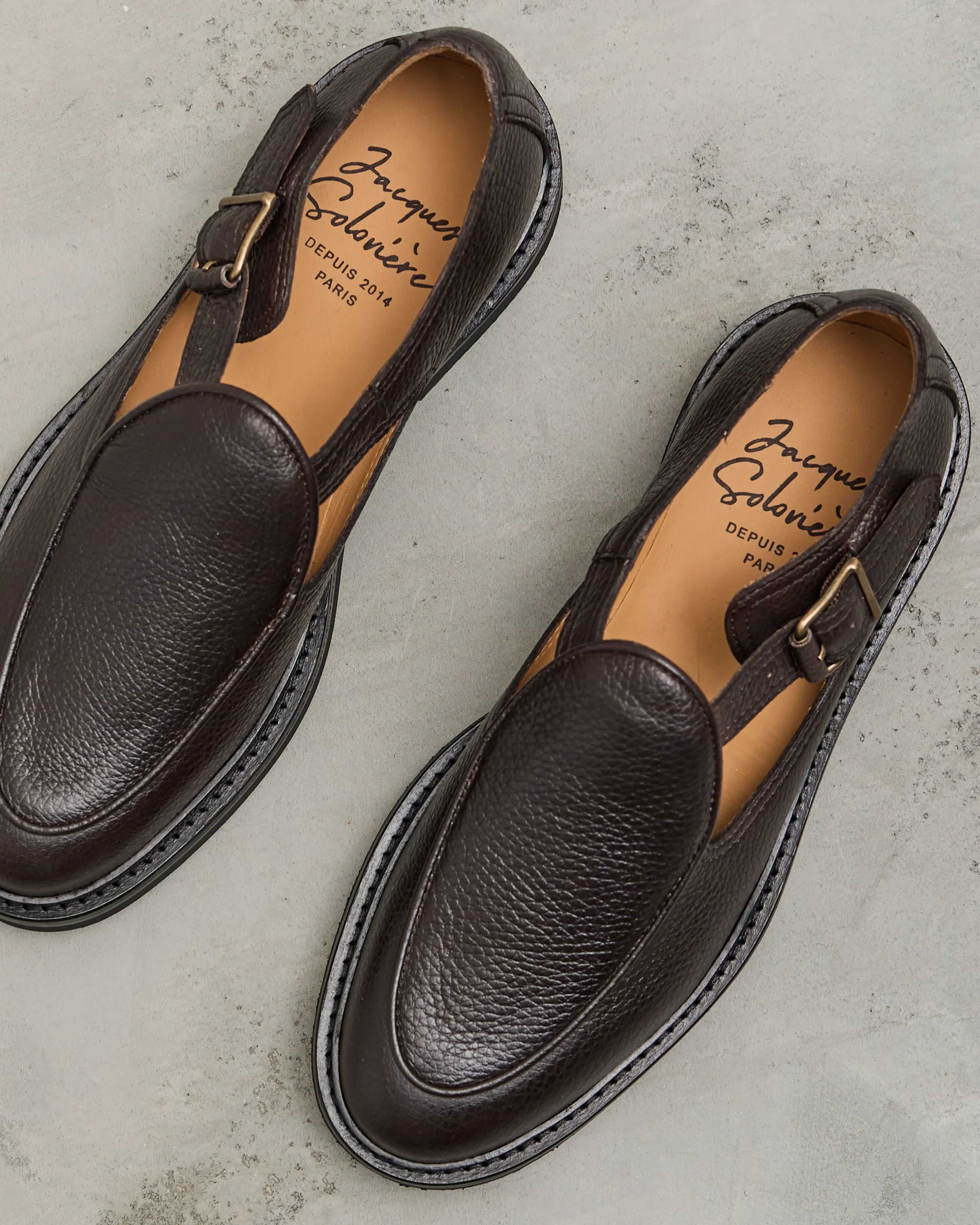 Jacques Soloviere Jo Shoes, Grained Ebano - Image 3