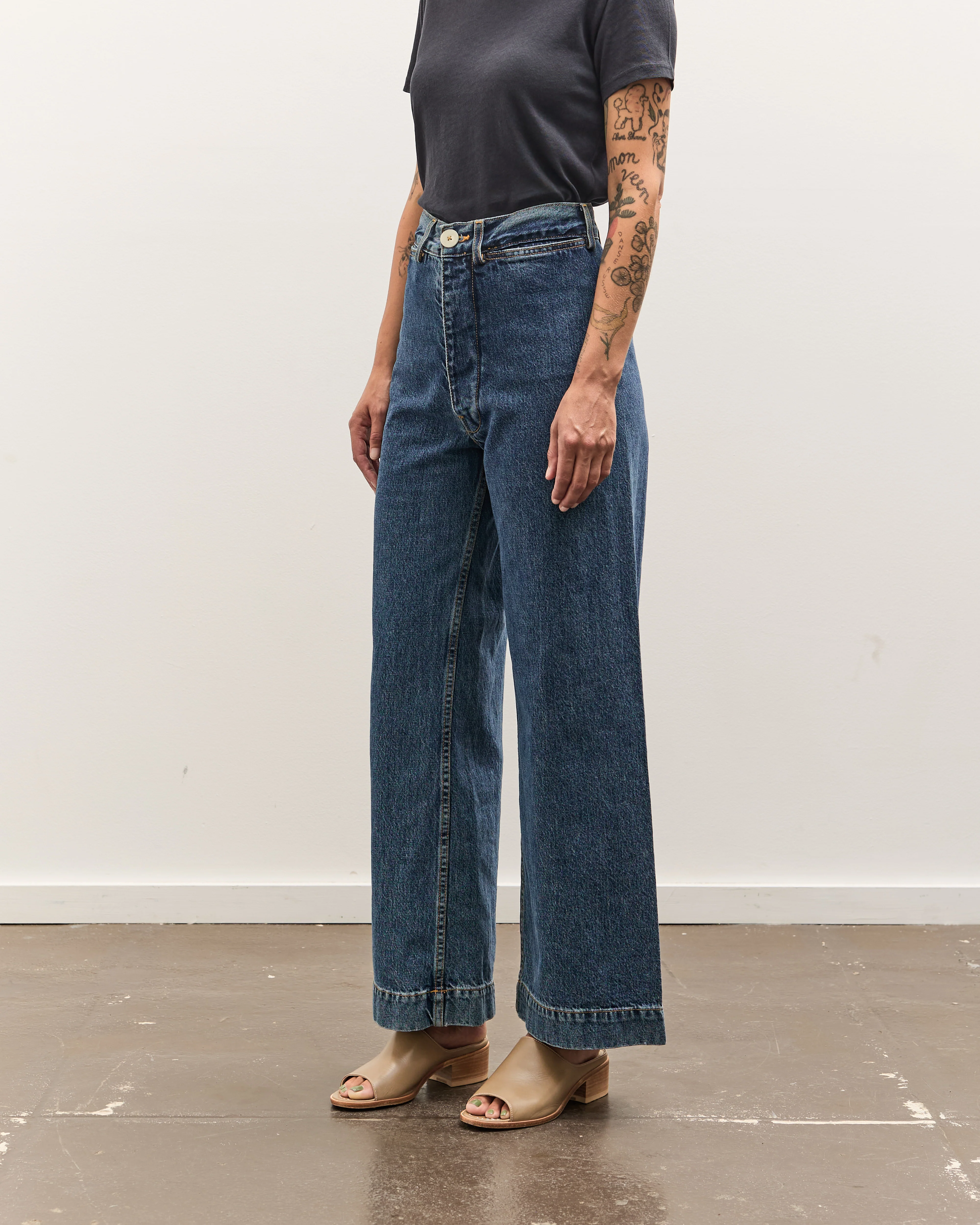 Jesse Kamm Sailor Pant, Cowboy Blue - Image 4