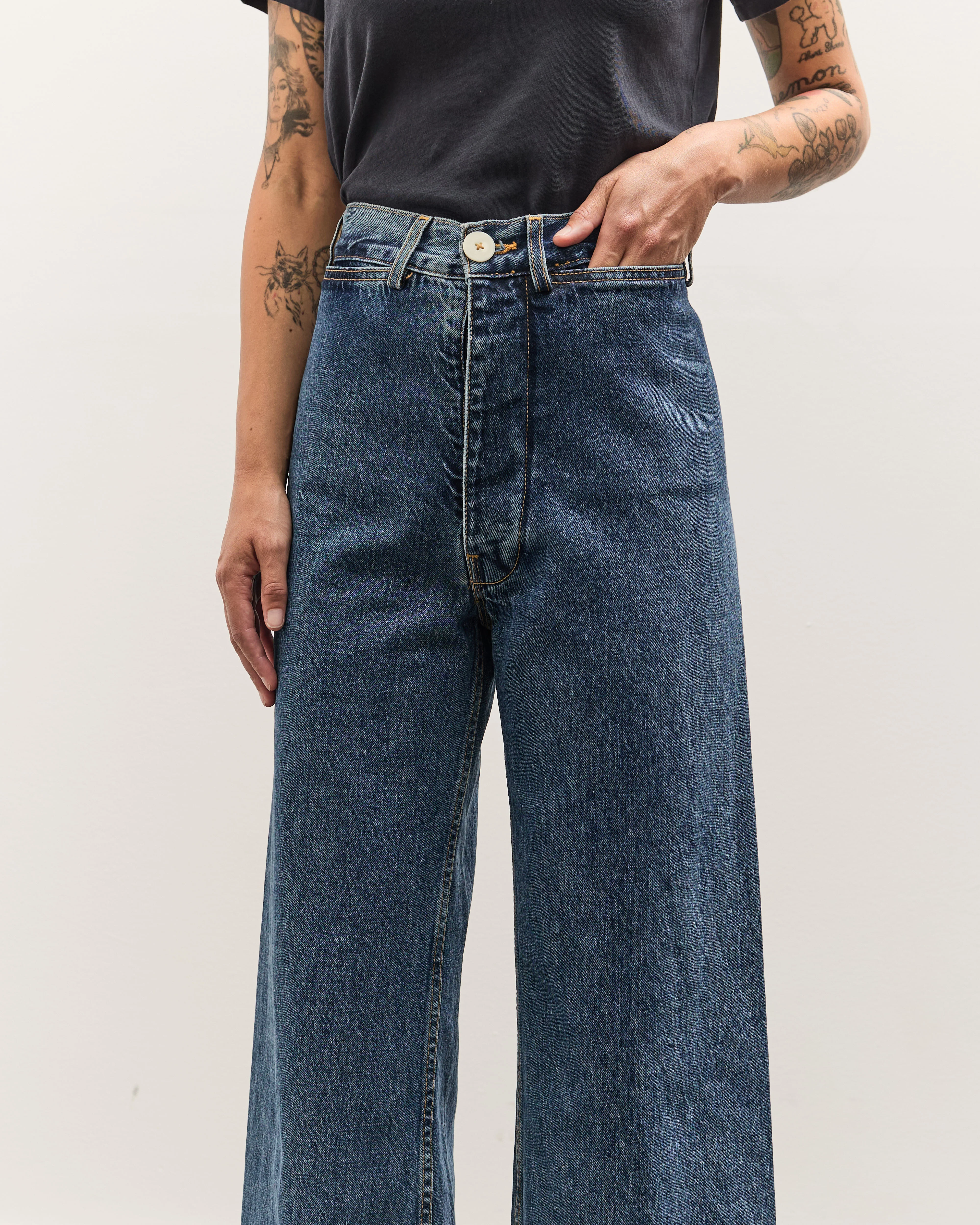 Jesse Kamm Sailor Pant, Cowboy Blue - Image 7