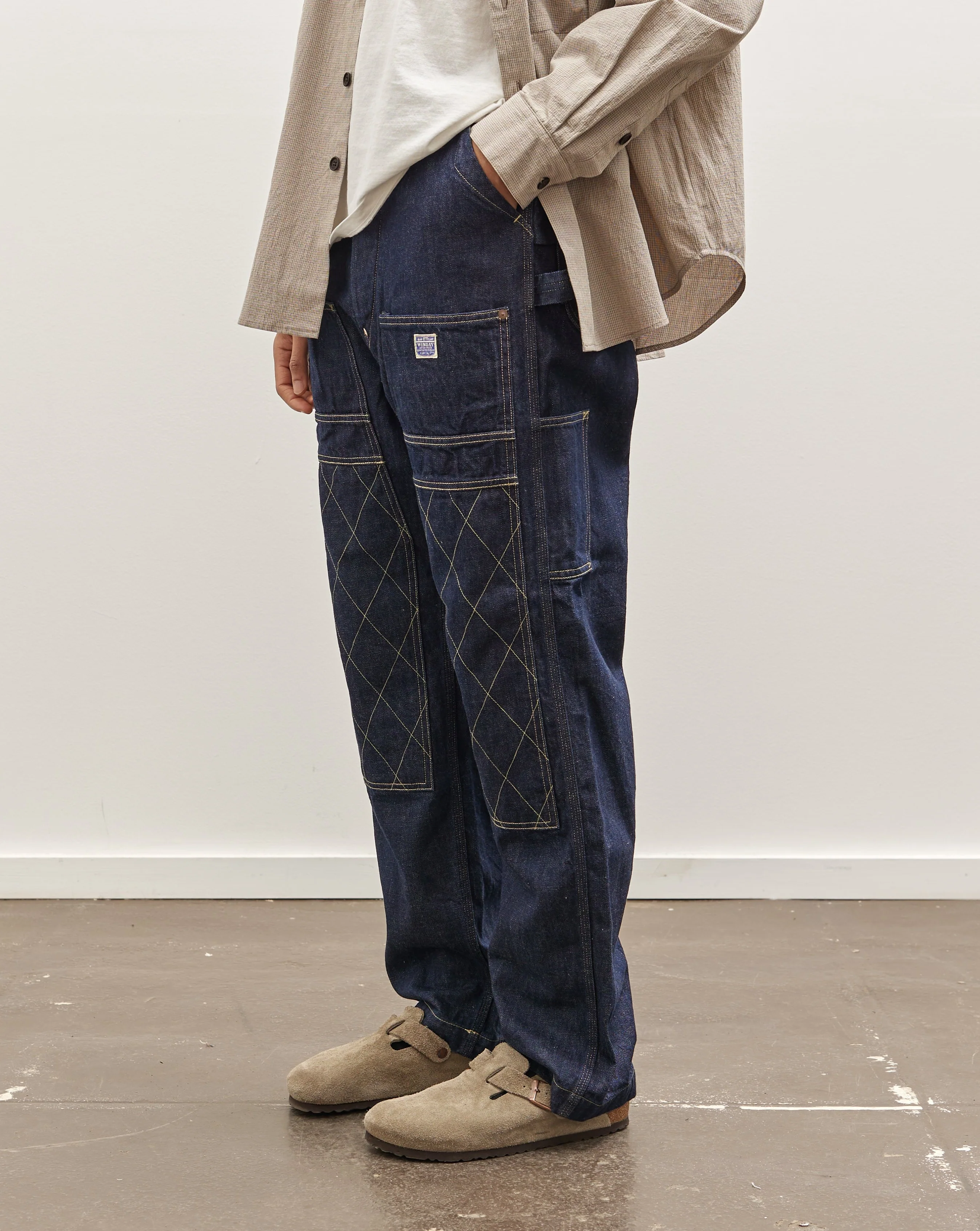 Kapital Unisex 11.5oz Denim Lumber Pant, Indigo - Image 5