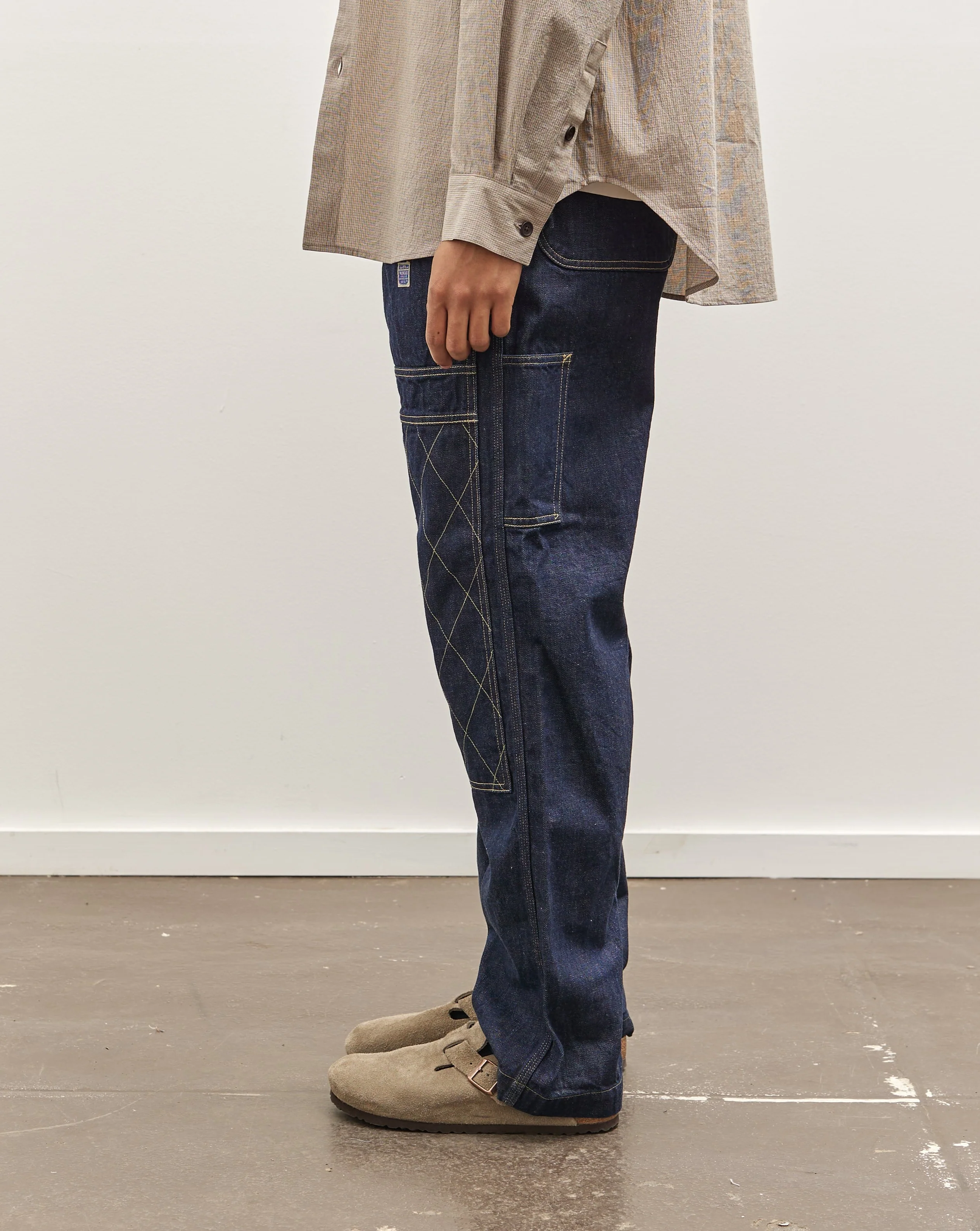 Kapital Unisex 11.5oz Denim Lumber Pant, Indigo - Image 6