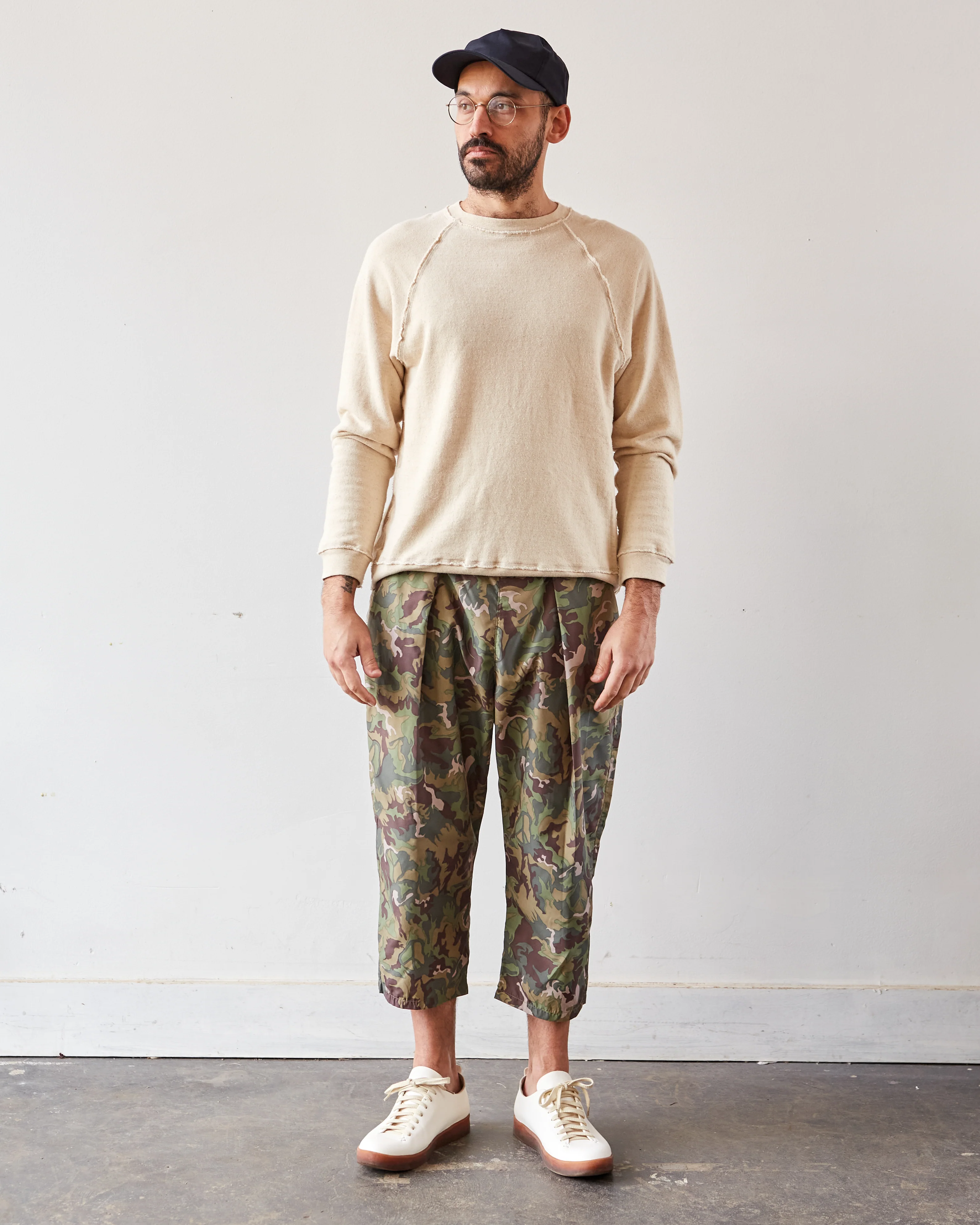 Kapital Taffeta Easy Beach Go Pants, Peace Camo - Image 3