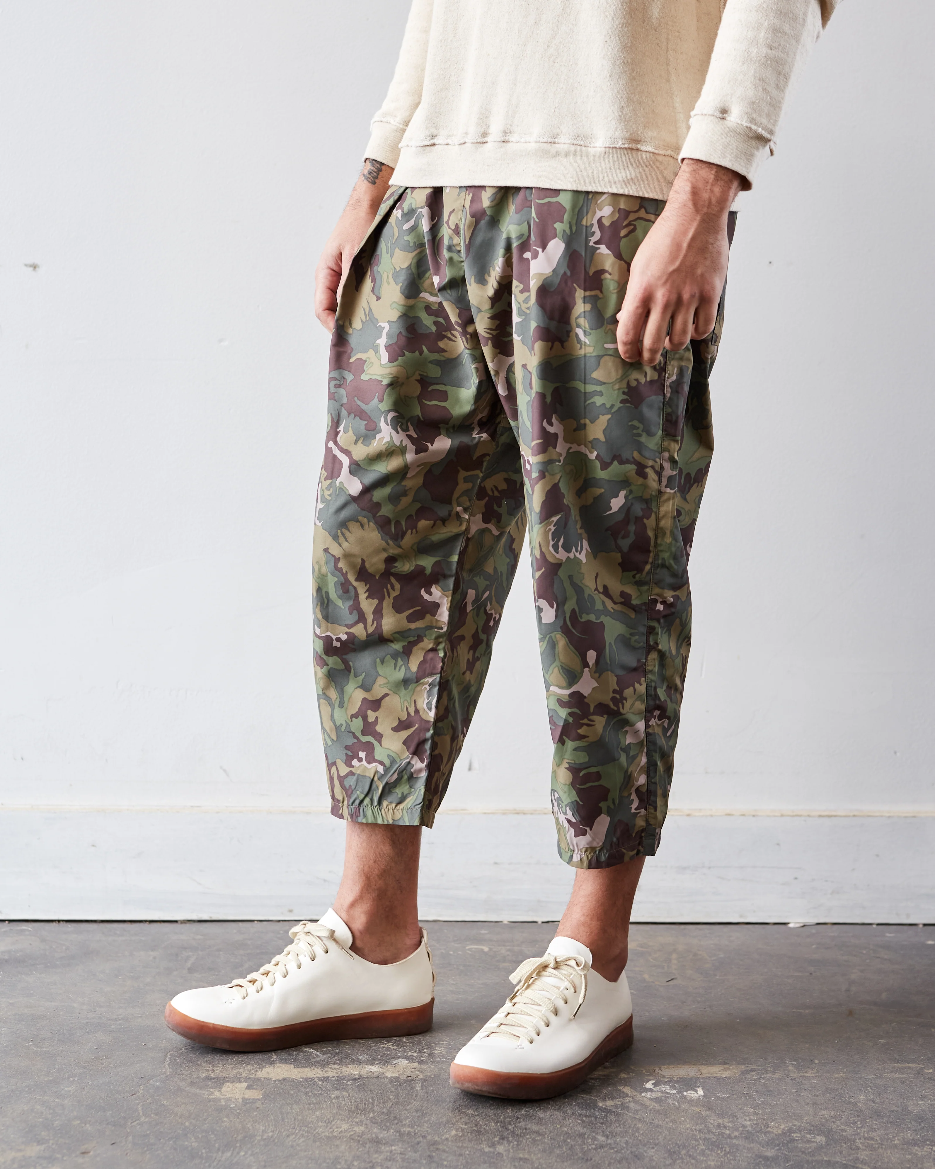 Kapital Taffeta Easy Beach Go Pants, Peace Camo - Image 4