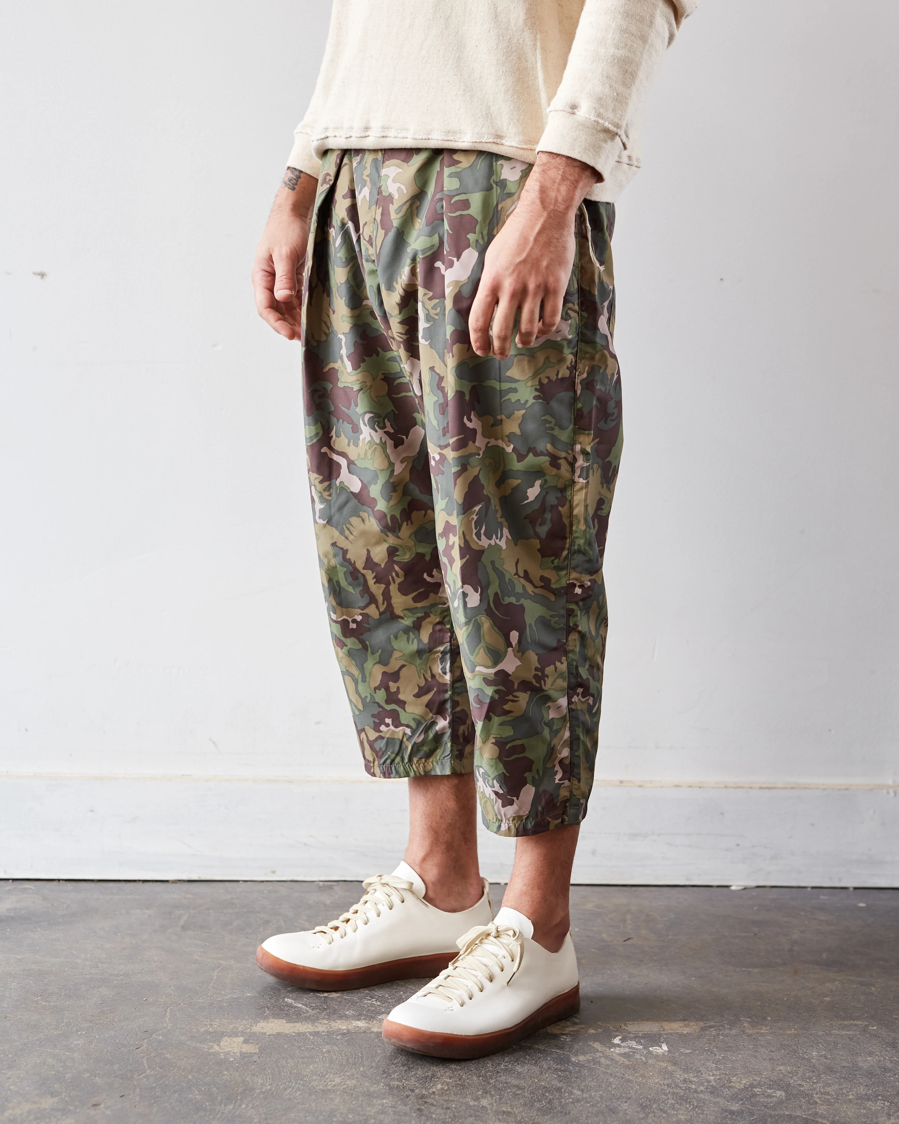 Kapital Taffeta Easy Beach Go Pants, Peace Camo - Image 5