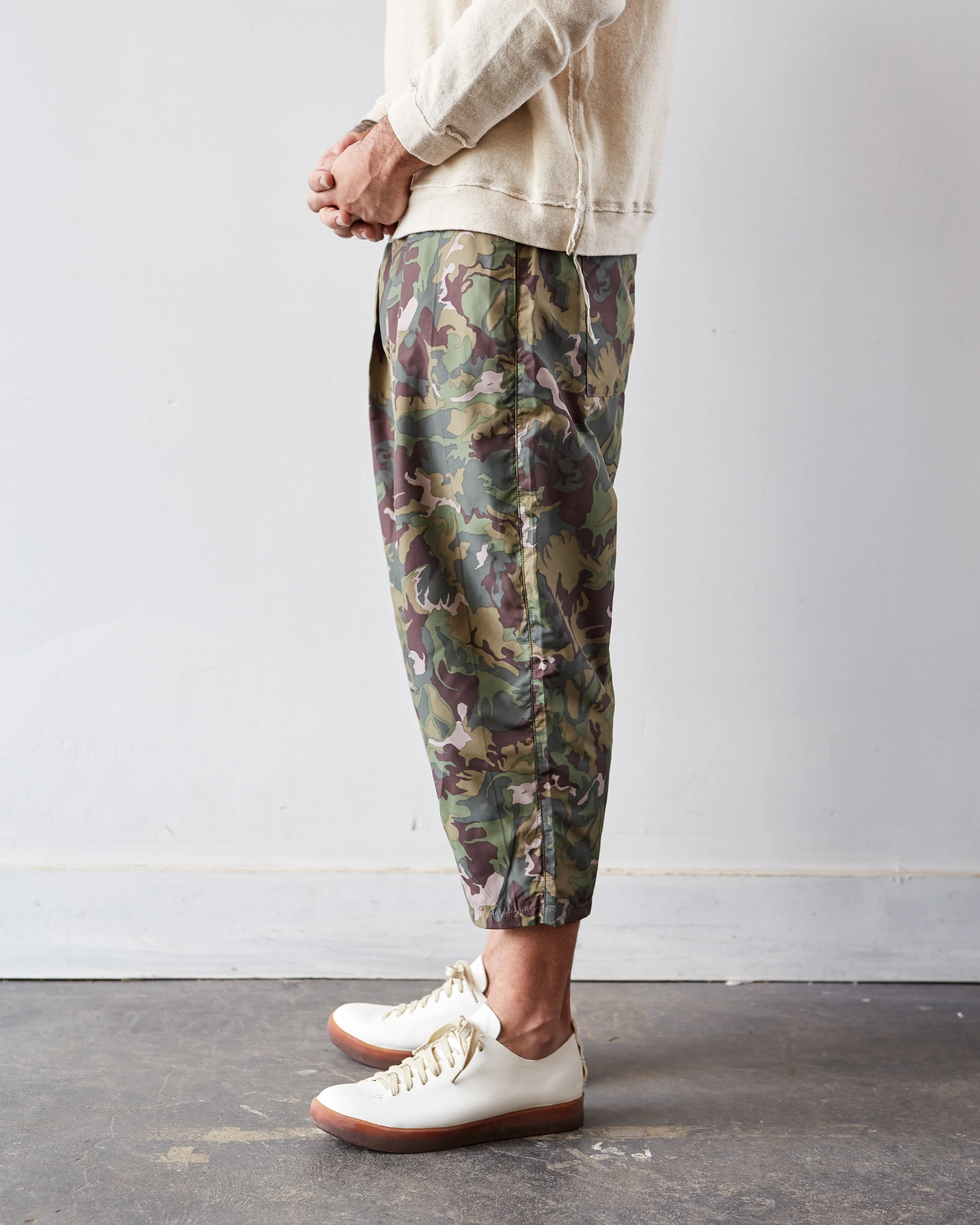Kapital Taffeta Easy Beach Go Pants, Peace Camo - Image 6