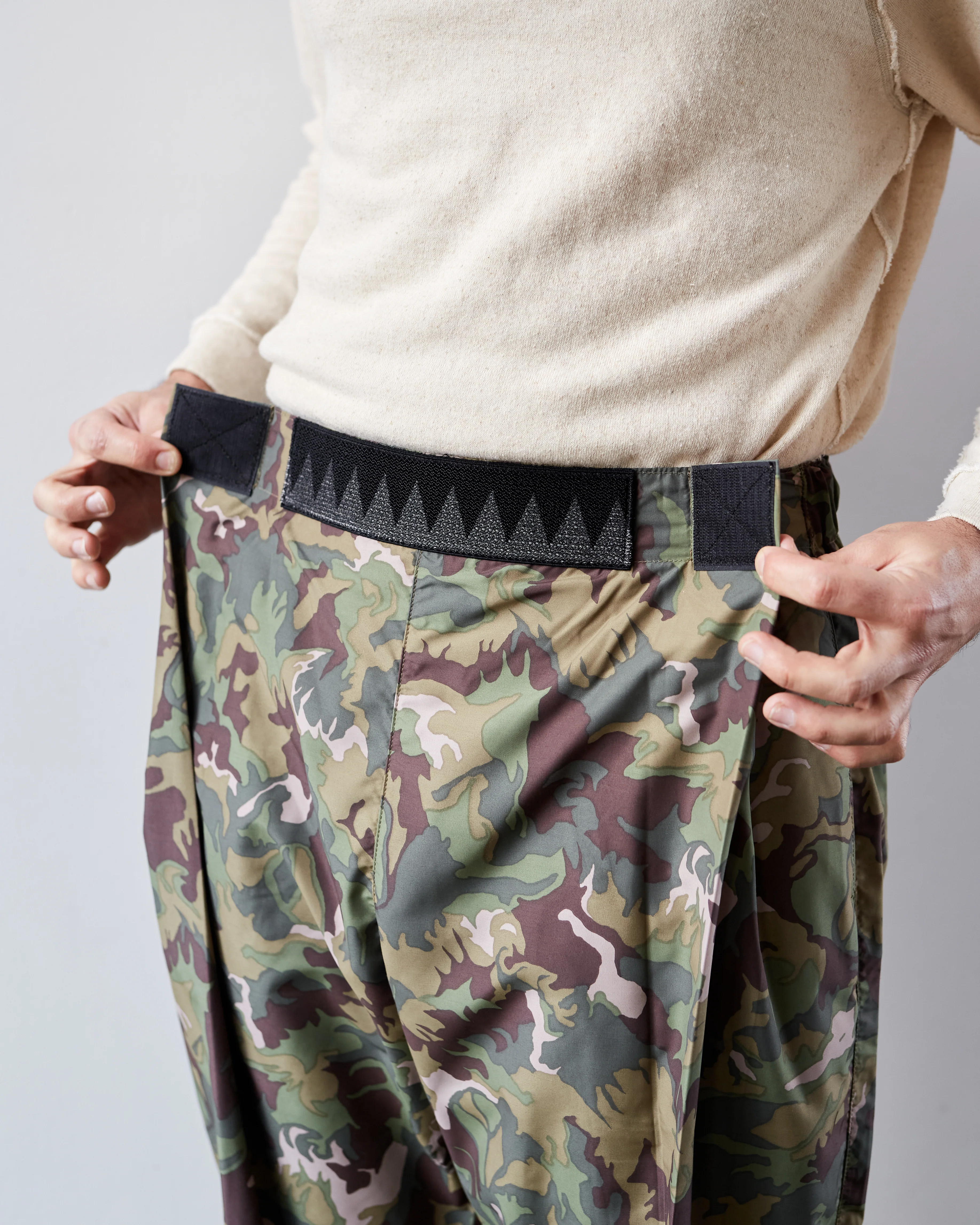 Kapital Taffeta Easy Beach Go Pants, Peace Camo - Image 8