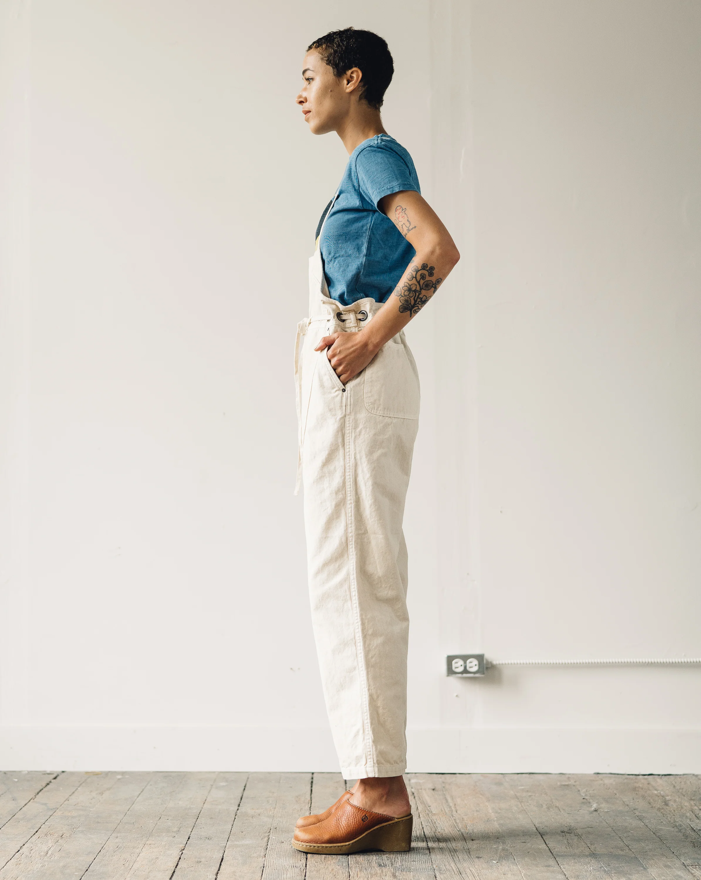 Kapital Light Canvas Welder Overall, Natural - Image 5