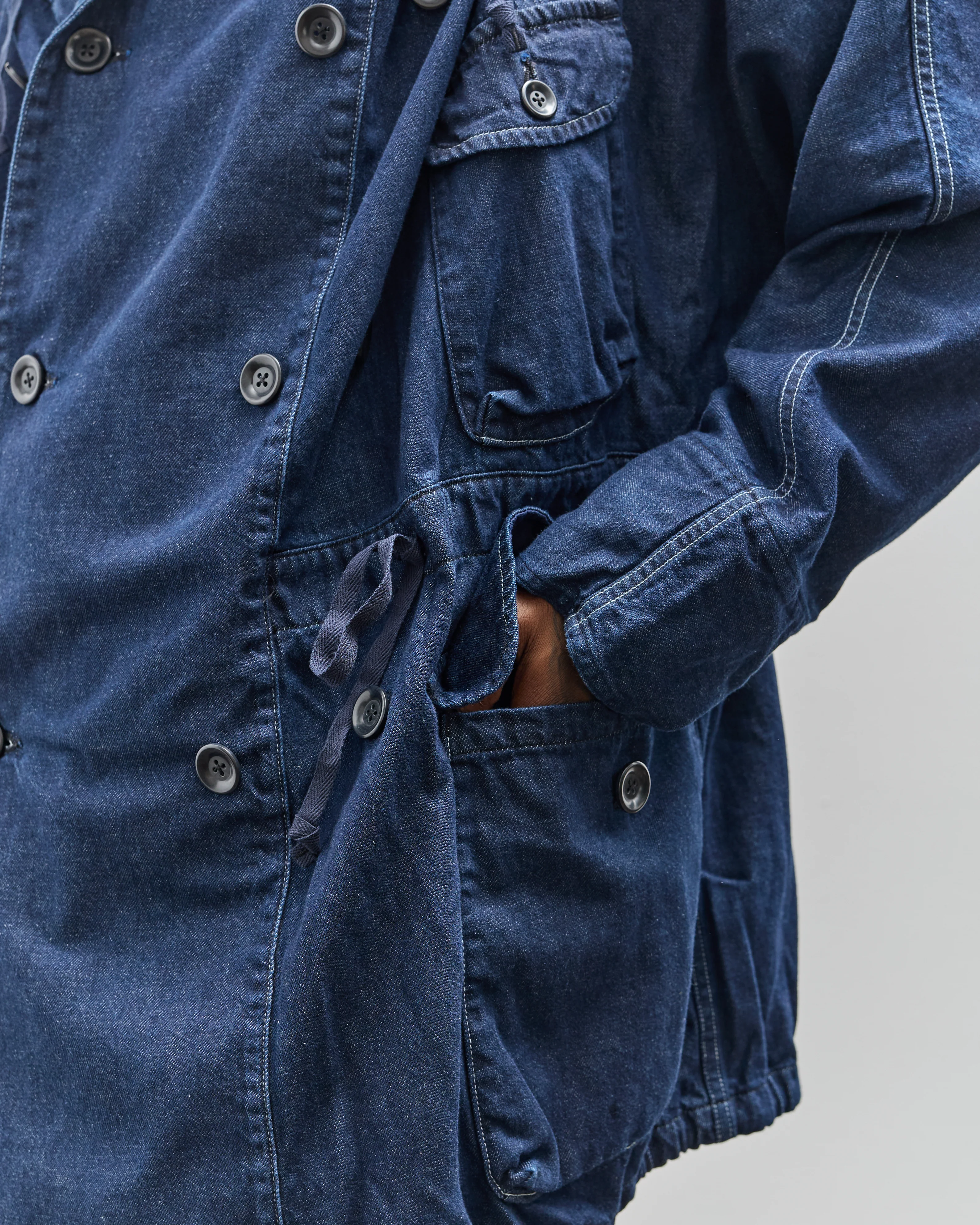 Kapital 10oz Denim Ring Coat, Indigo - Image 12