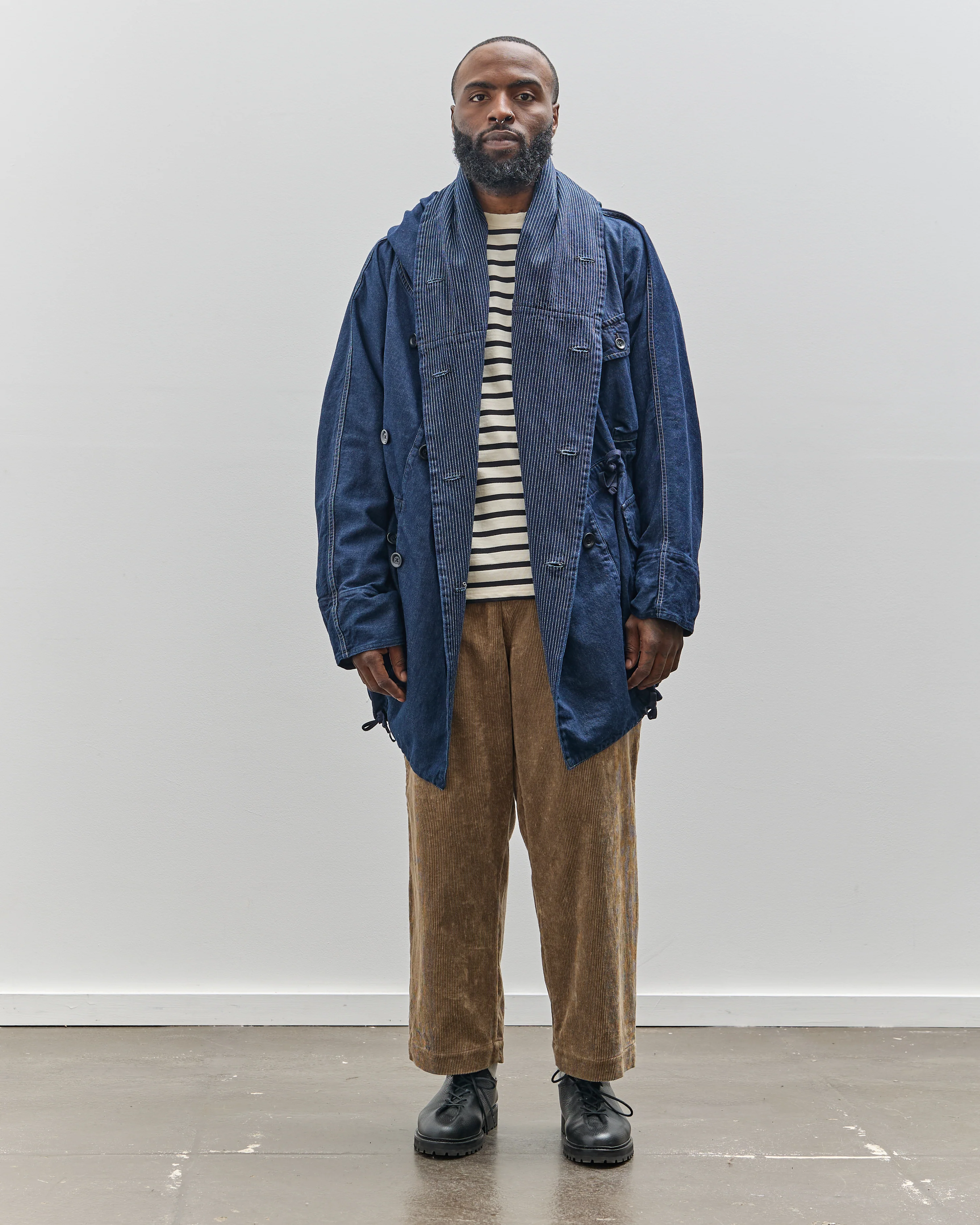 Kapital 10oz Denim Ring Coat, Indigo - Image 3