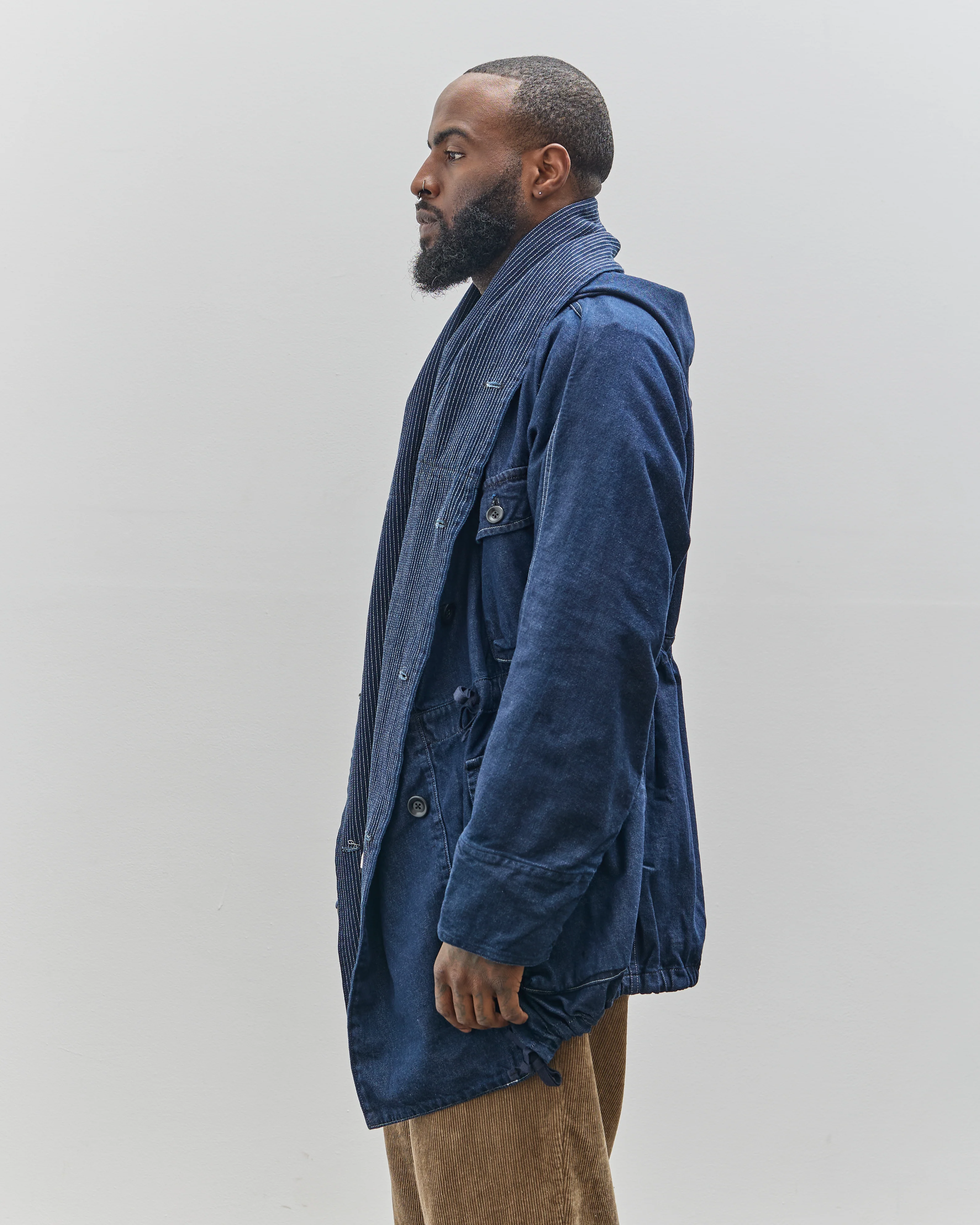Kapital 10oz Denim Ring Coat, Indigo - Image 5
