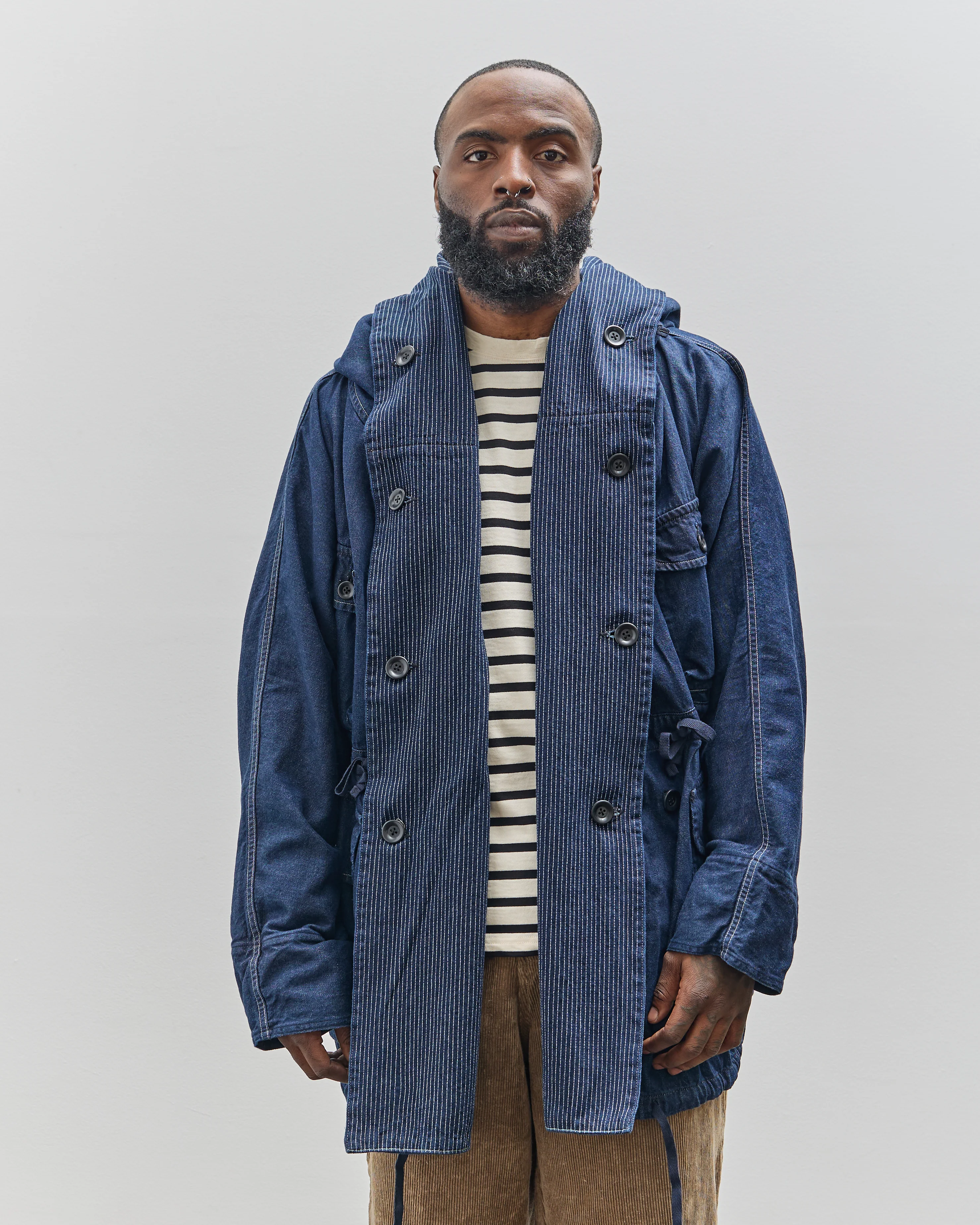 Kapital 10oz Denim Ring Coat, Indigo - Image 7
