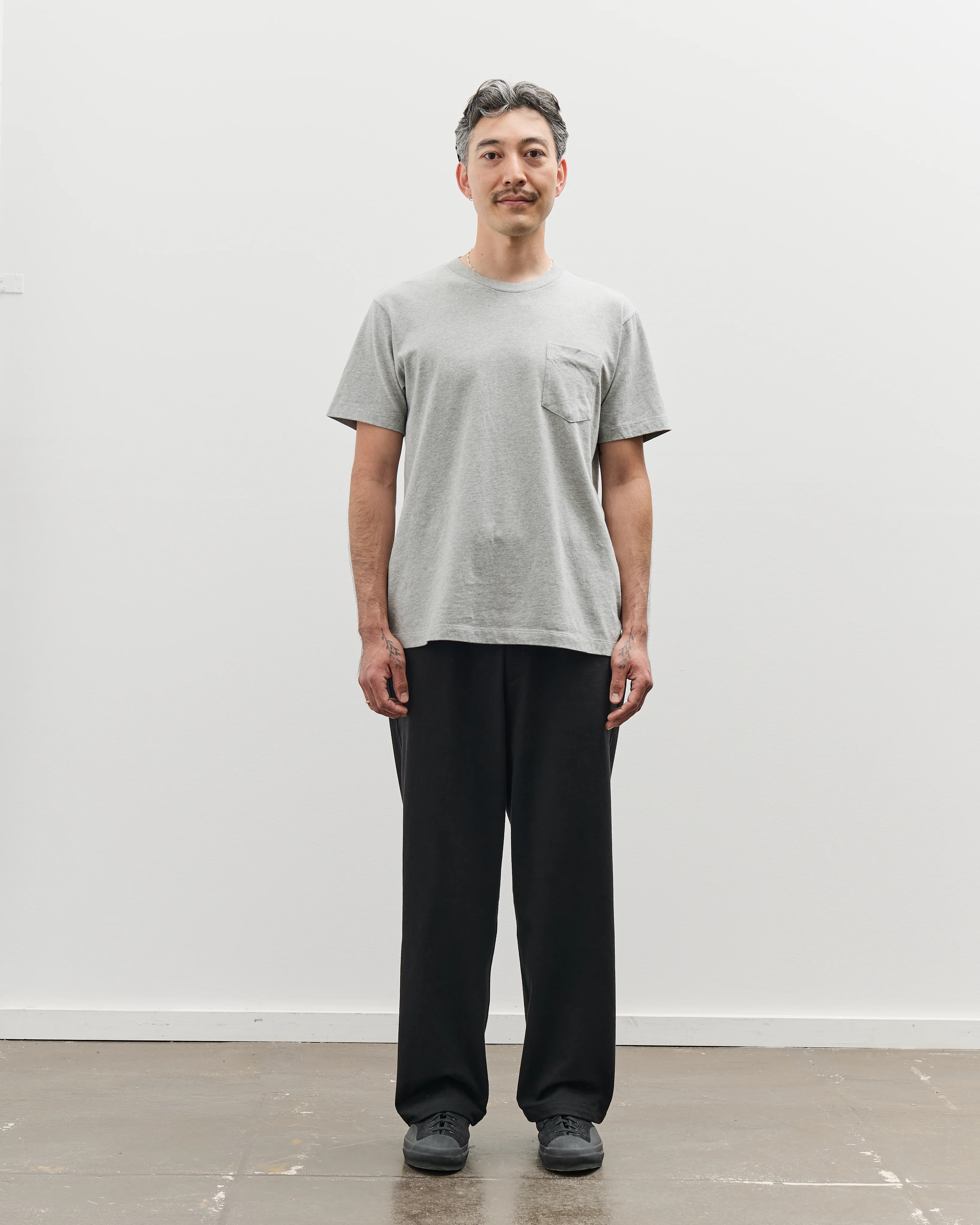 Lady White Co. Balta Pocket Tee, Heather Grey - Image 3