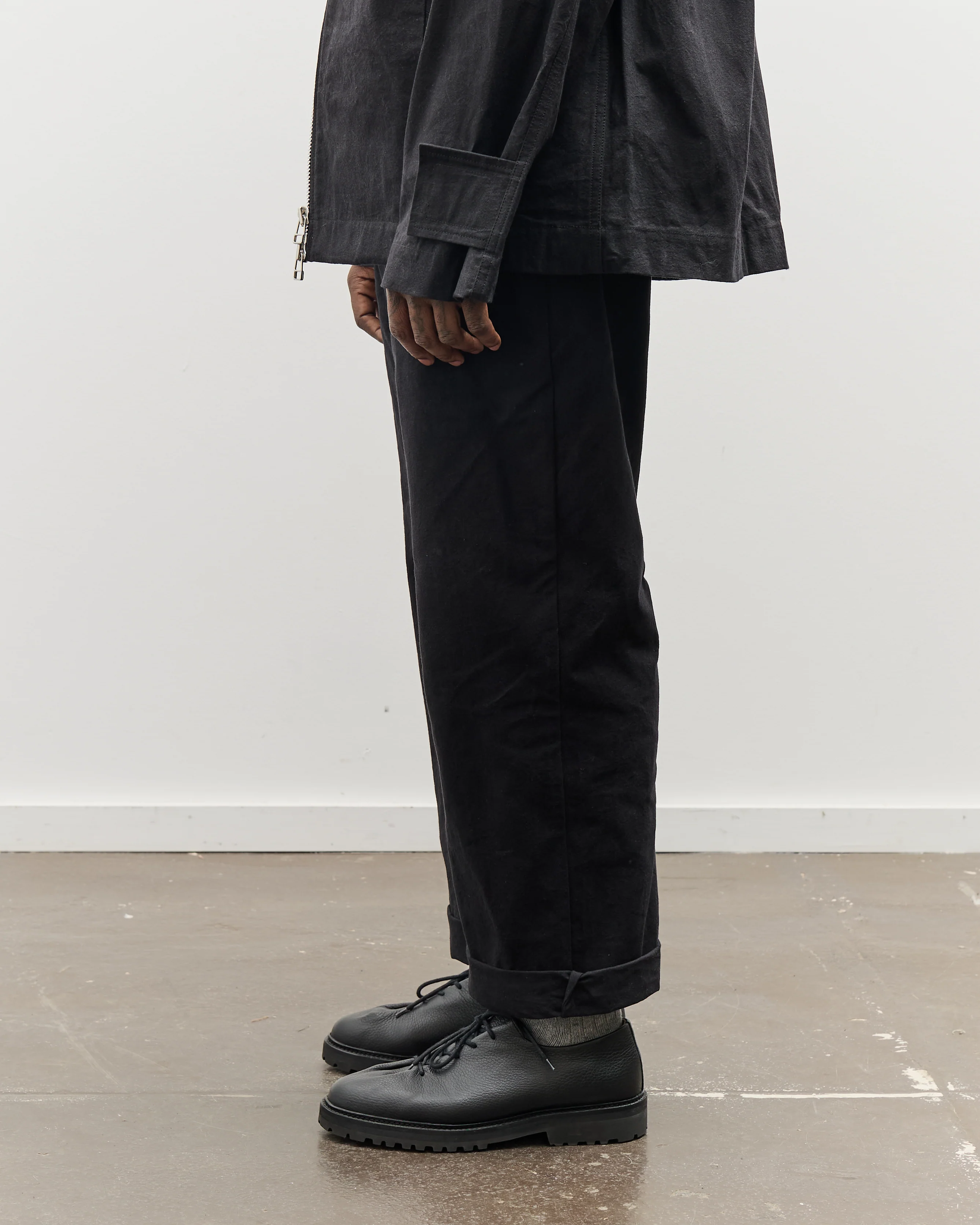 MAN-TLE R0P4 Wide Pants, Black Wax - Image 5