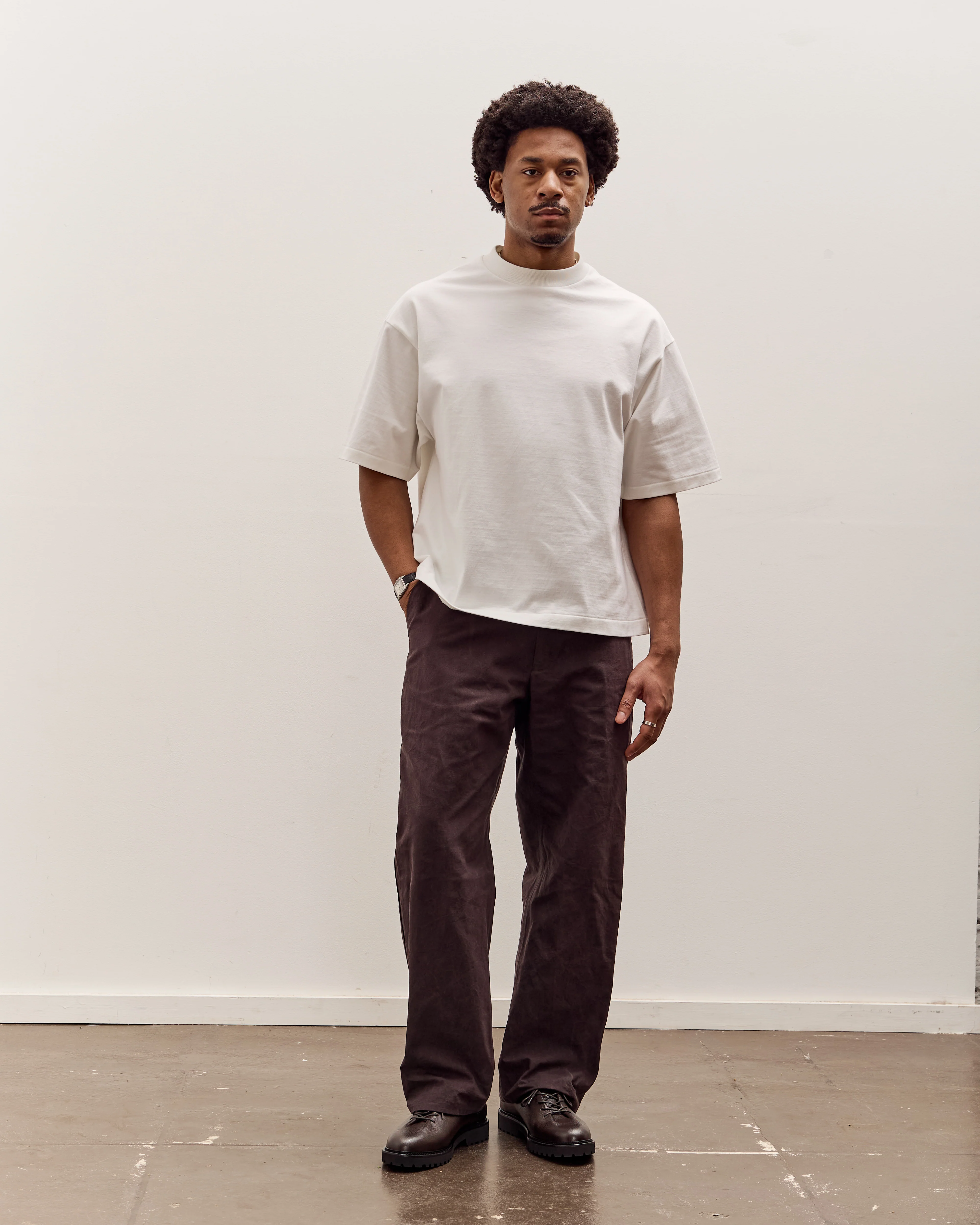 MAN-TLE R20P4 Wide Pants, Earth Wax - Image 3