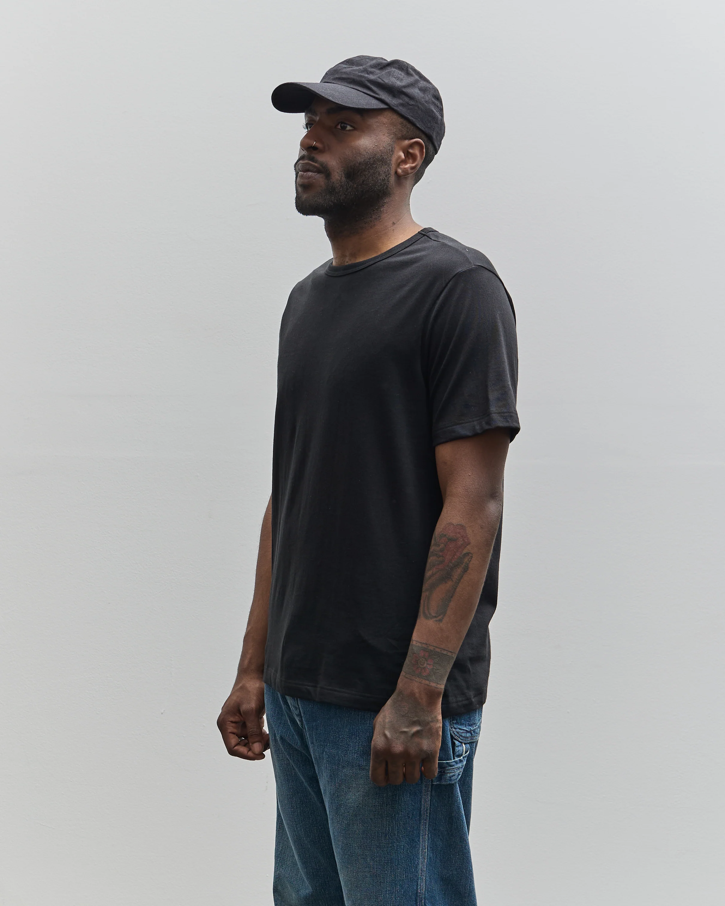 Merz b. Schwanen 1950's Tee, Black - Image 5