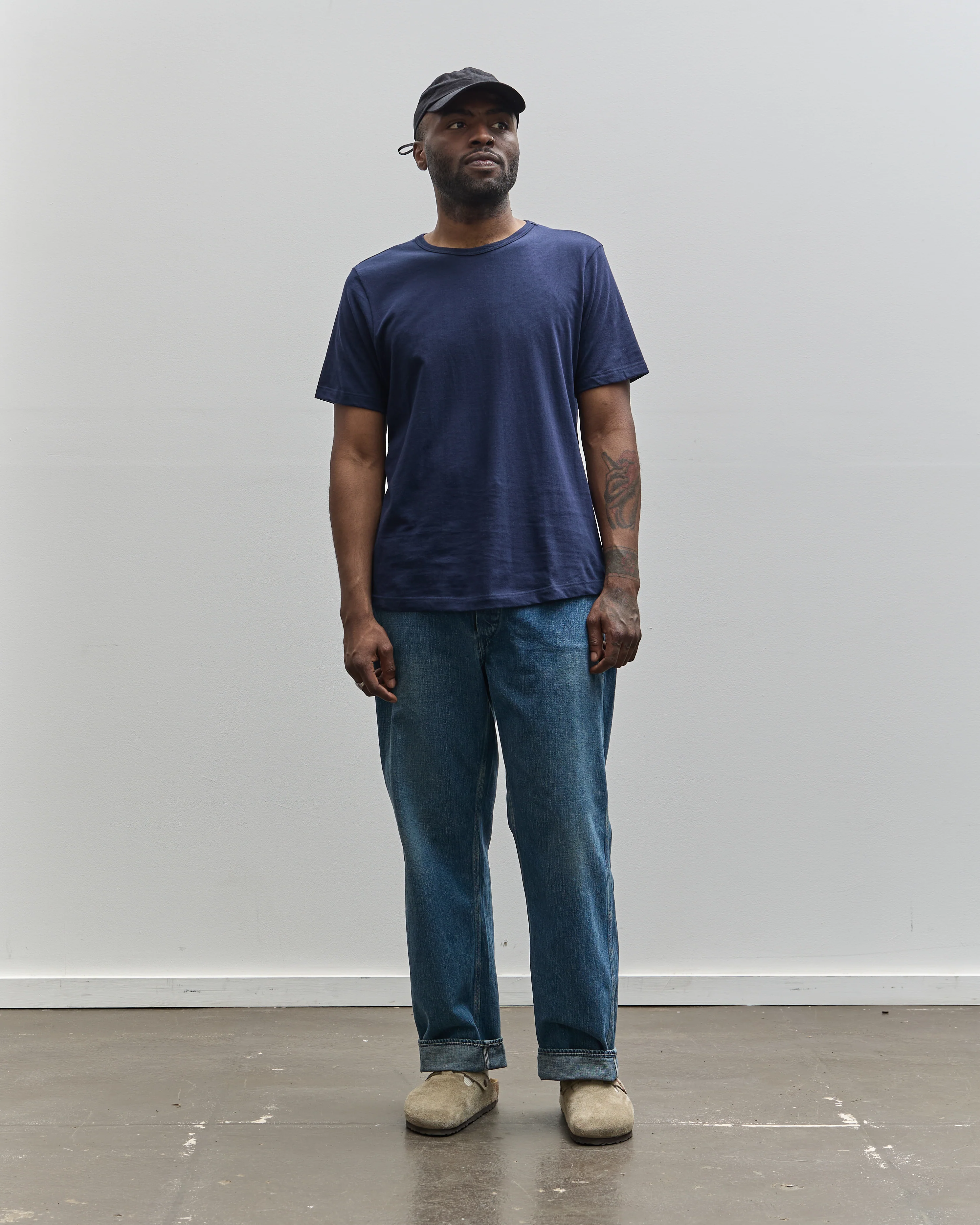 Merz b. Schwanen 1950's Tee, Ink Blue - Image 4