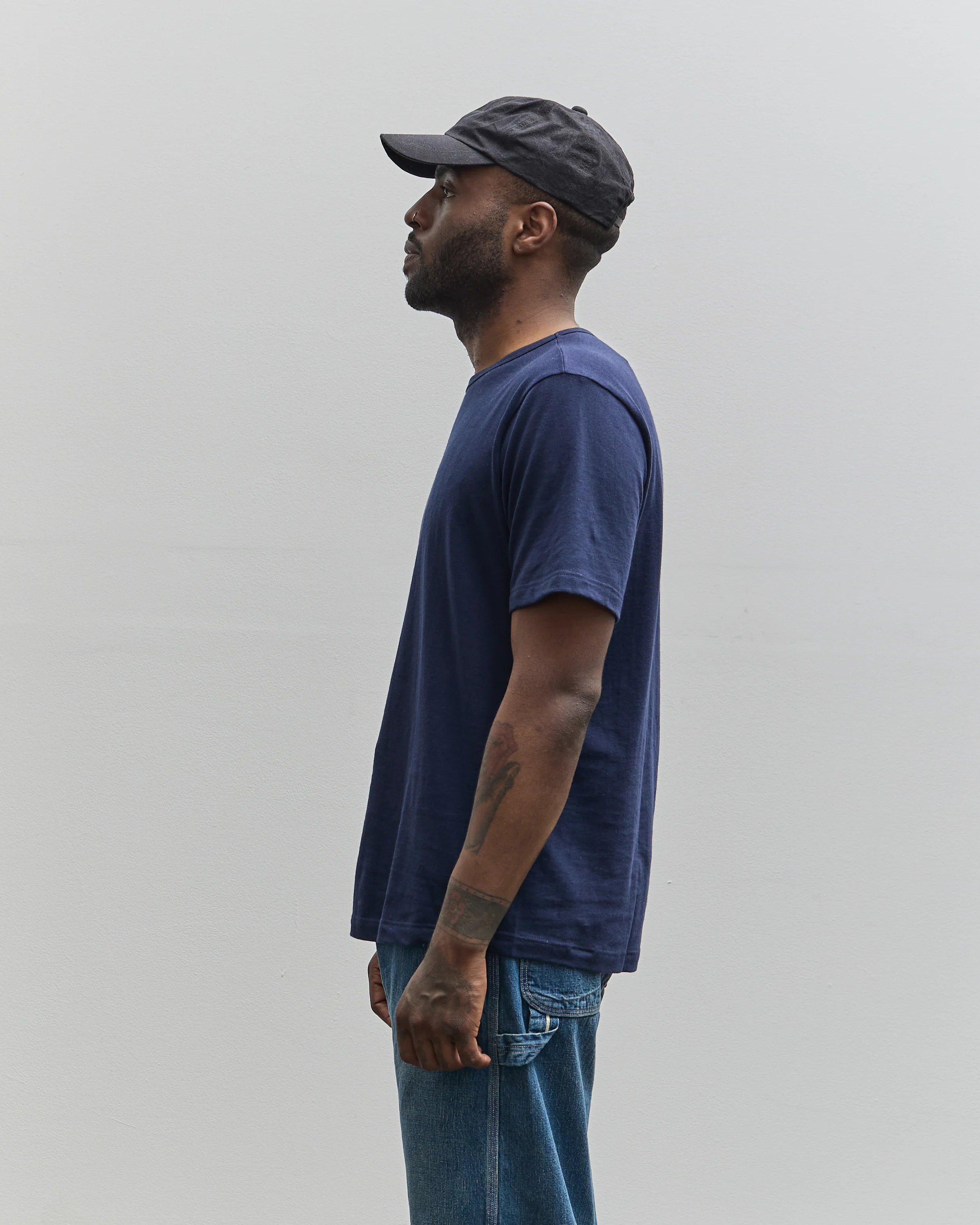 Merz b. Schwanen 1950's Tee, Ink Blue - Image 6