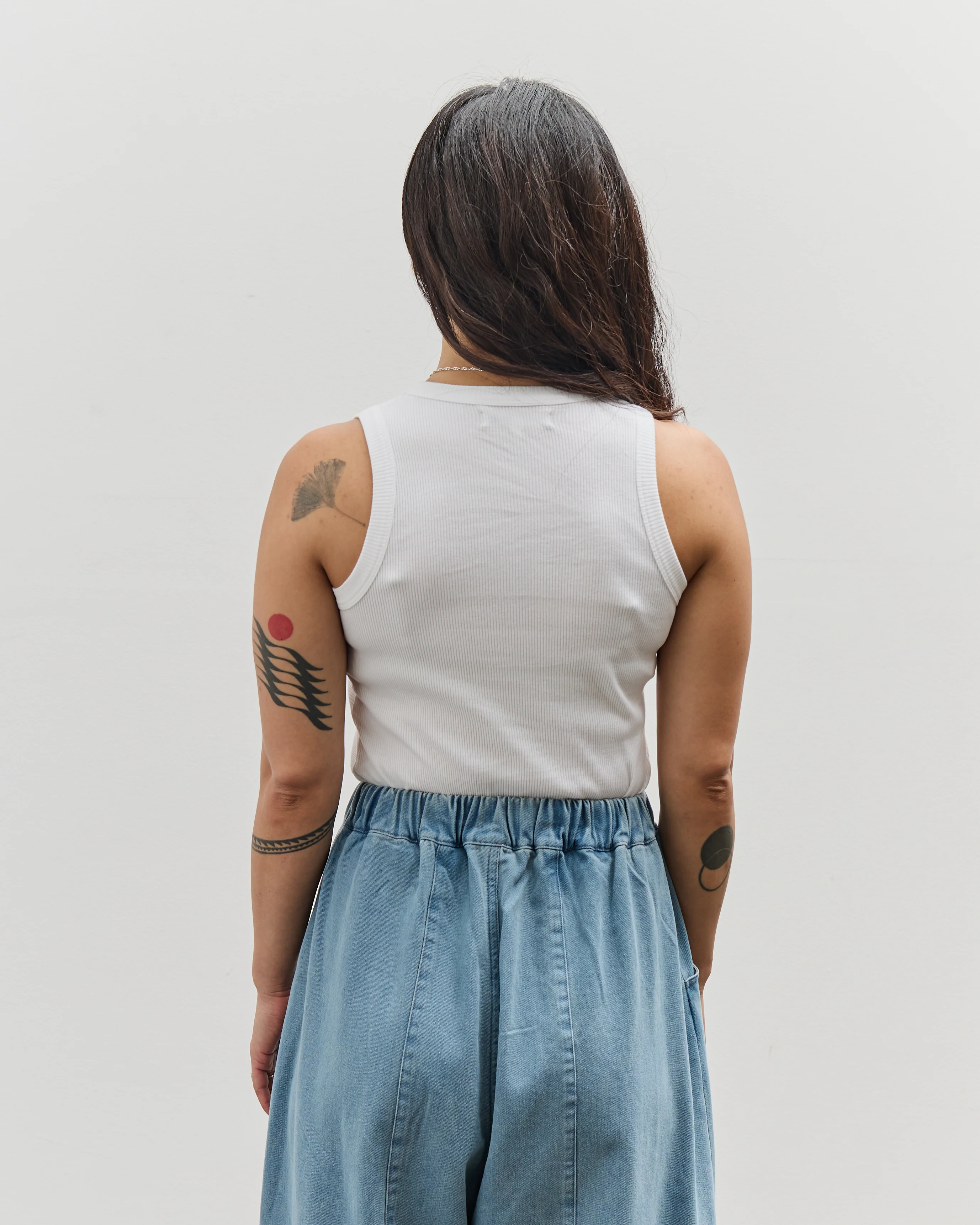 Merz b. Schwanen Ribbed Tanktop, White - Image 8