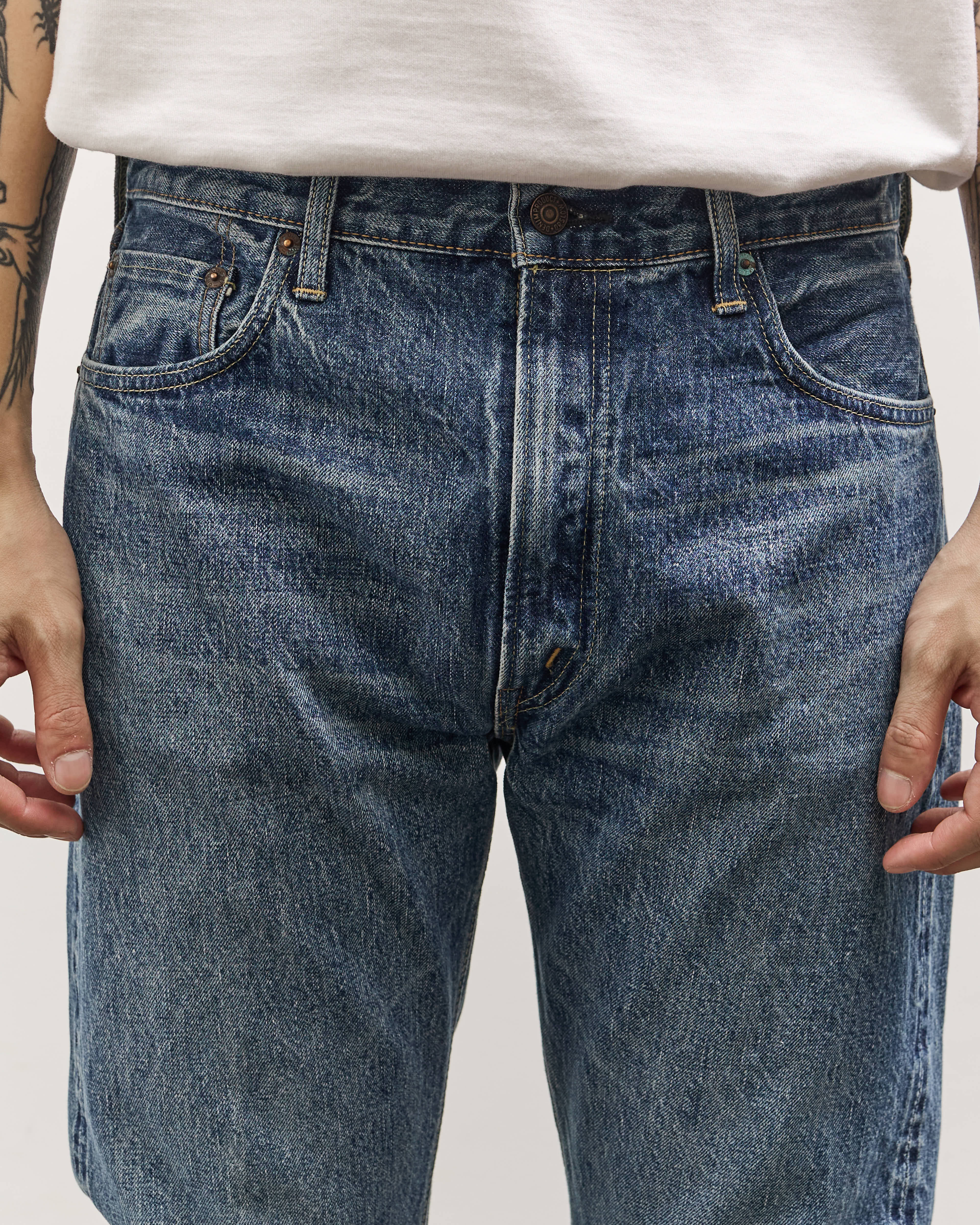 orSlow 107 Ivy Fit Denim, 2 Year Wash - Image 5