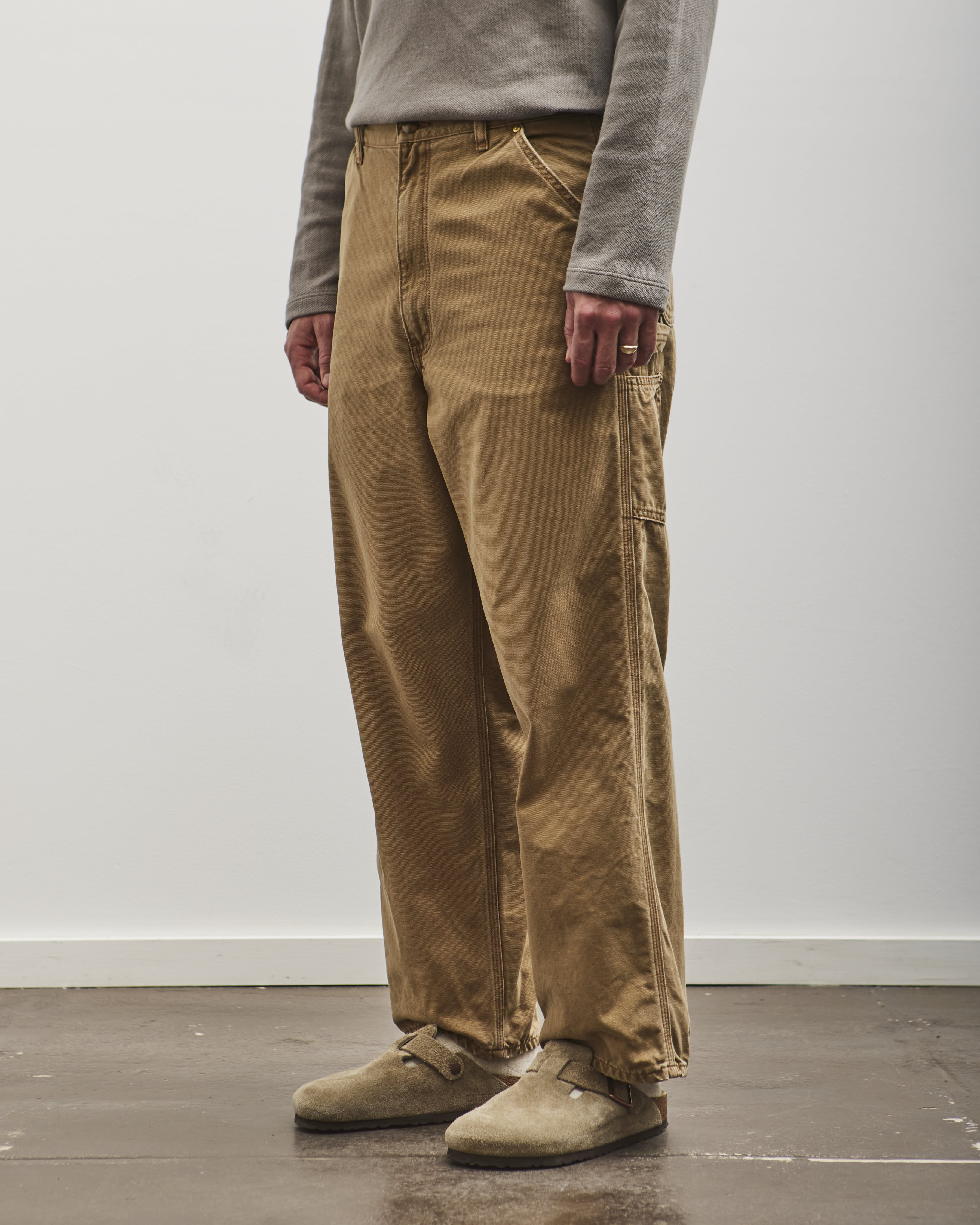 orSlow Dad'S Fit Painter Pants, Brown - Image 4