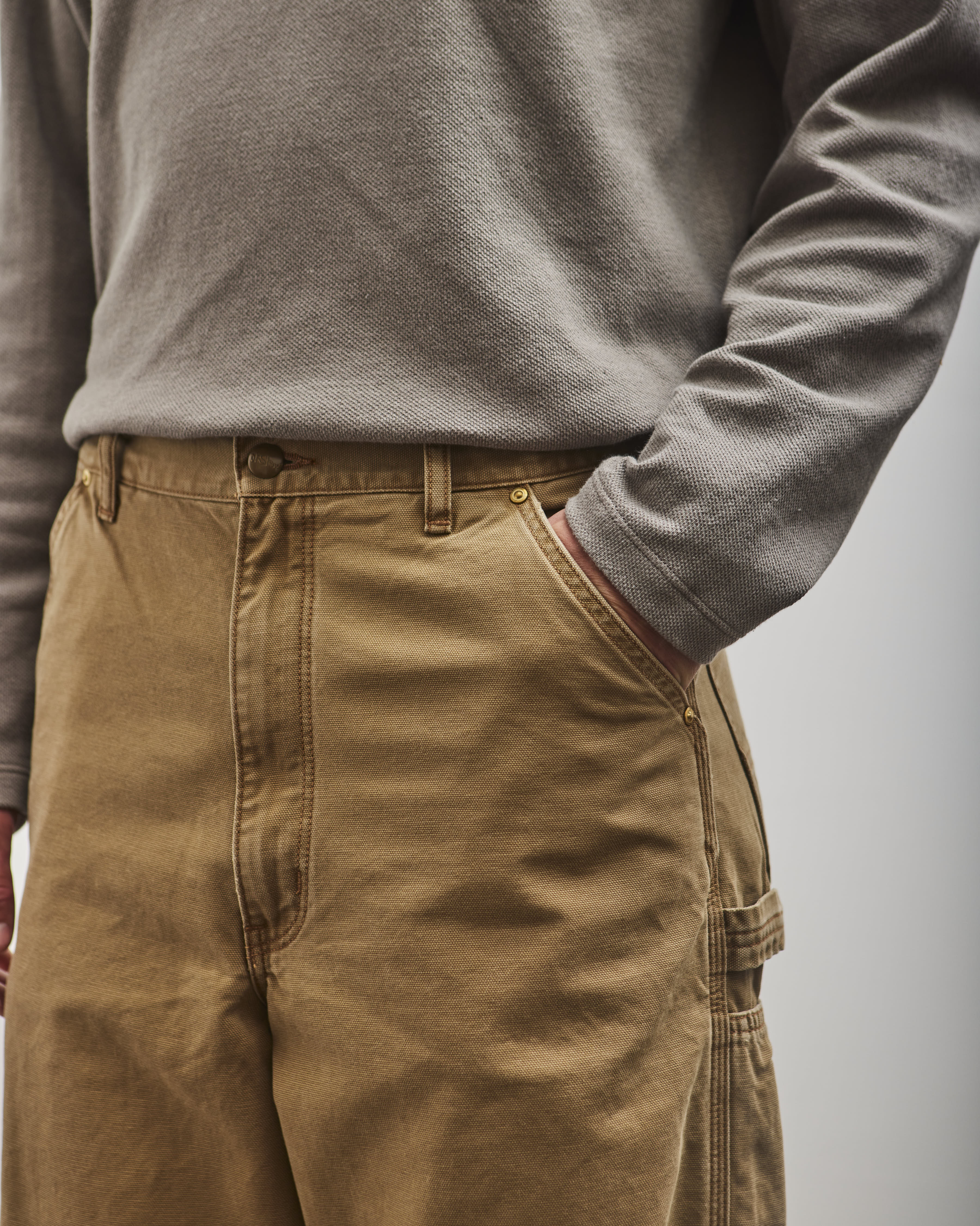 orSlow Dad'S Fit Painter Pants, Brown - Image 6