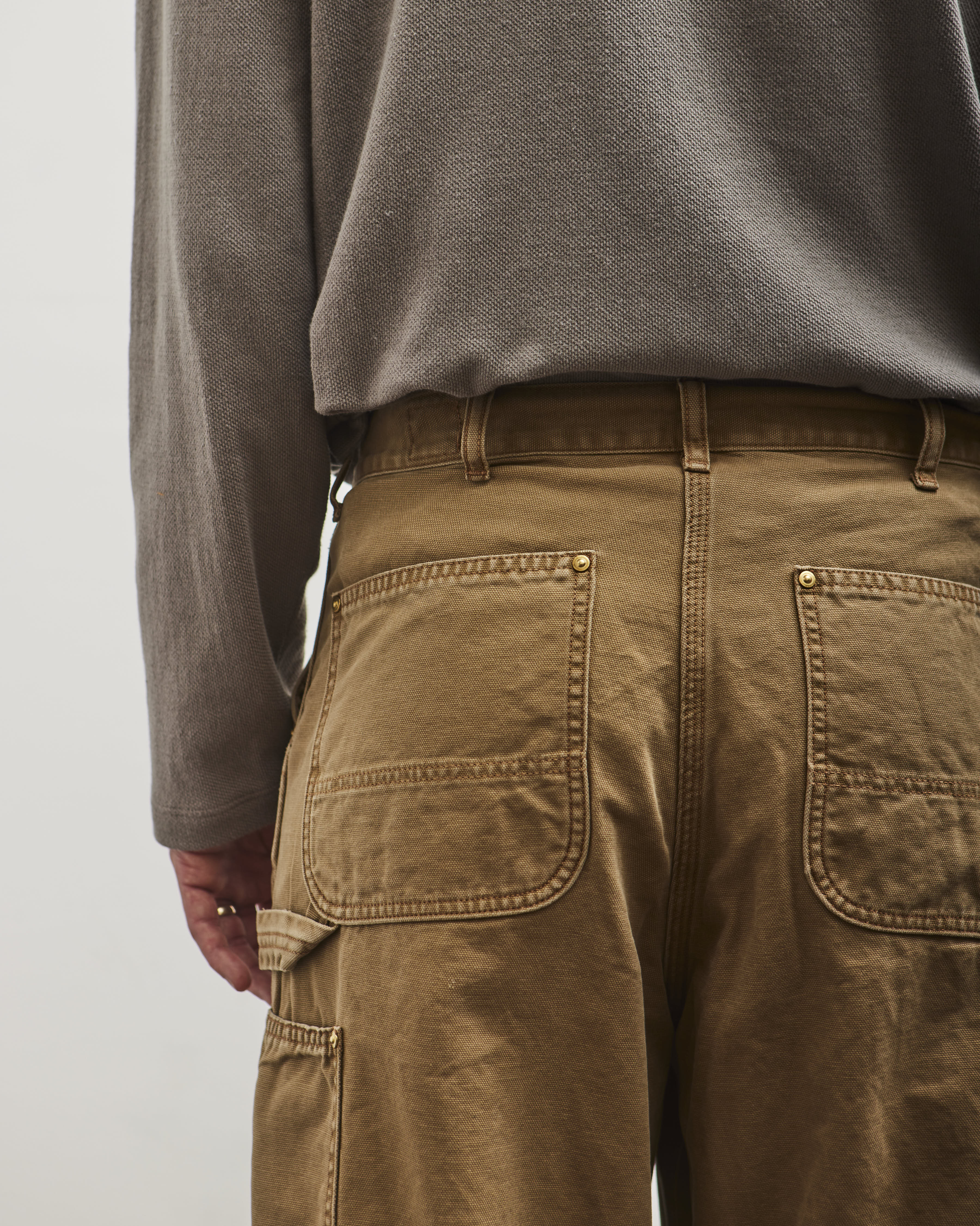 orSlow Dad'S Fit Painter Pants, Brown - Image 7