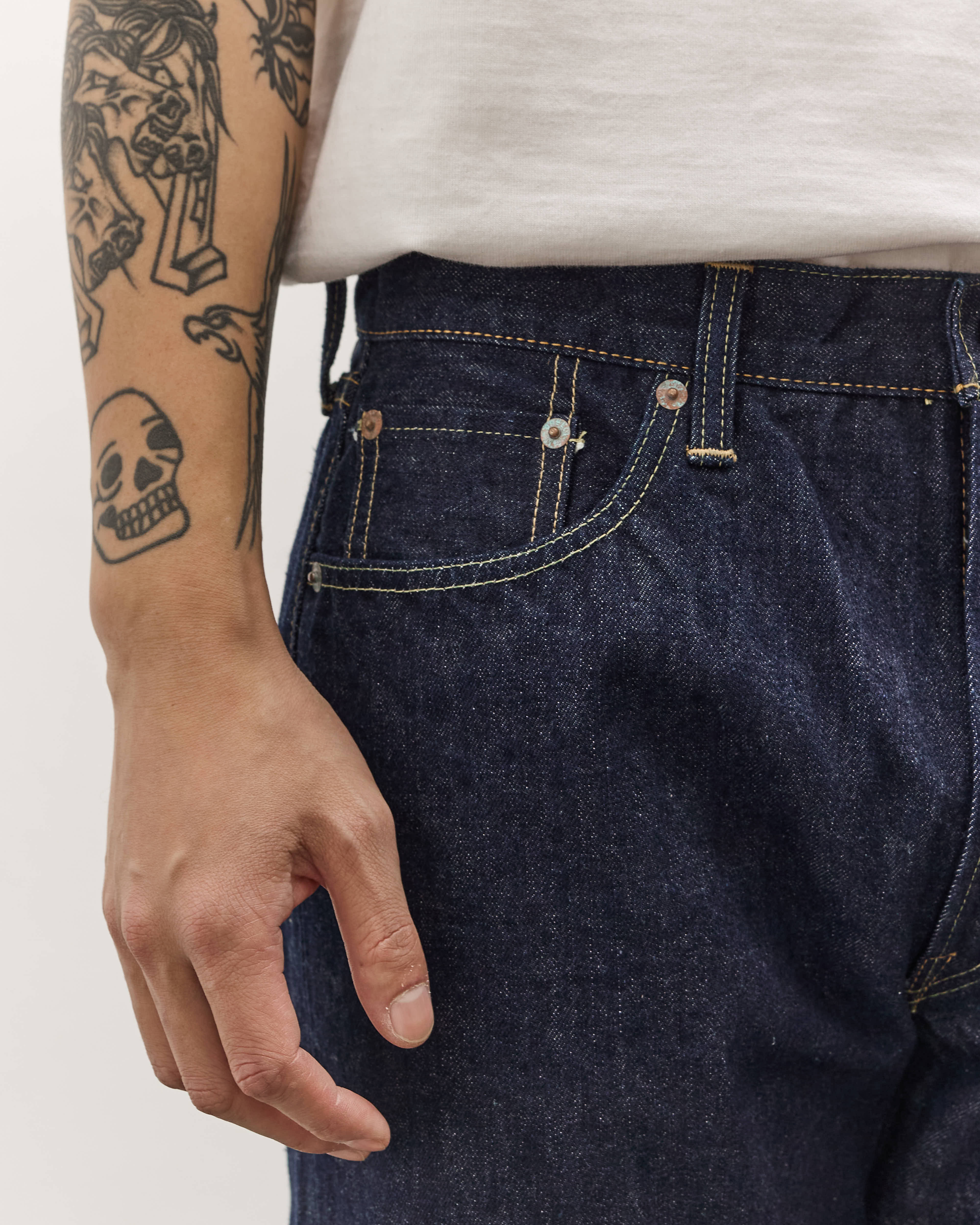 orSlow 107 Ivy Fit Denim, One Wash - Image 7