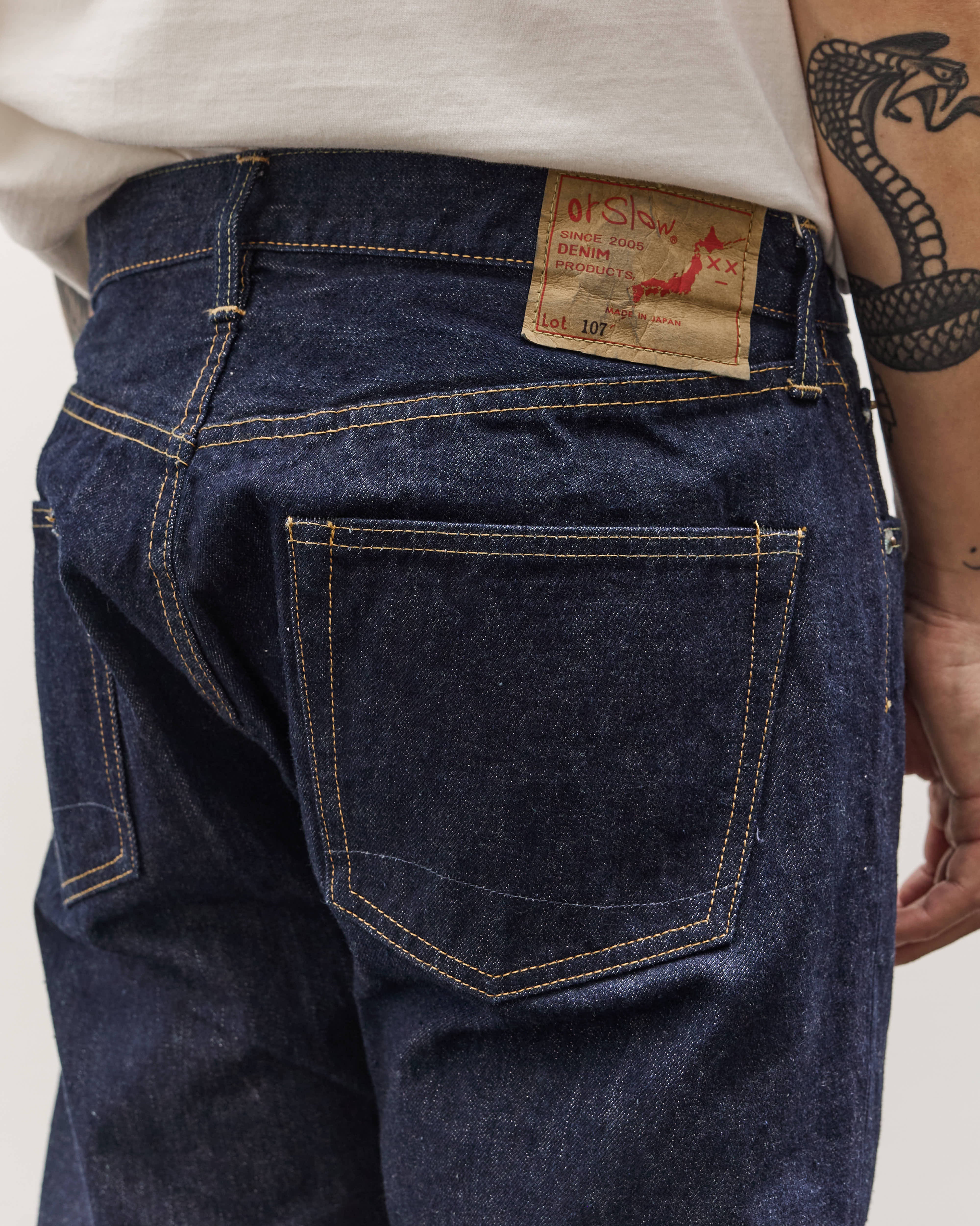orSlow 107 Ivy Fit Denim, One Wash - Image 9