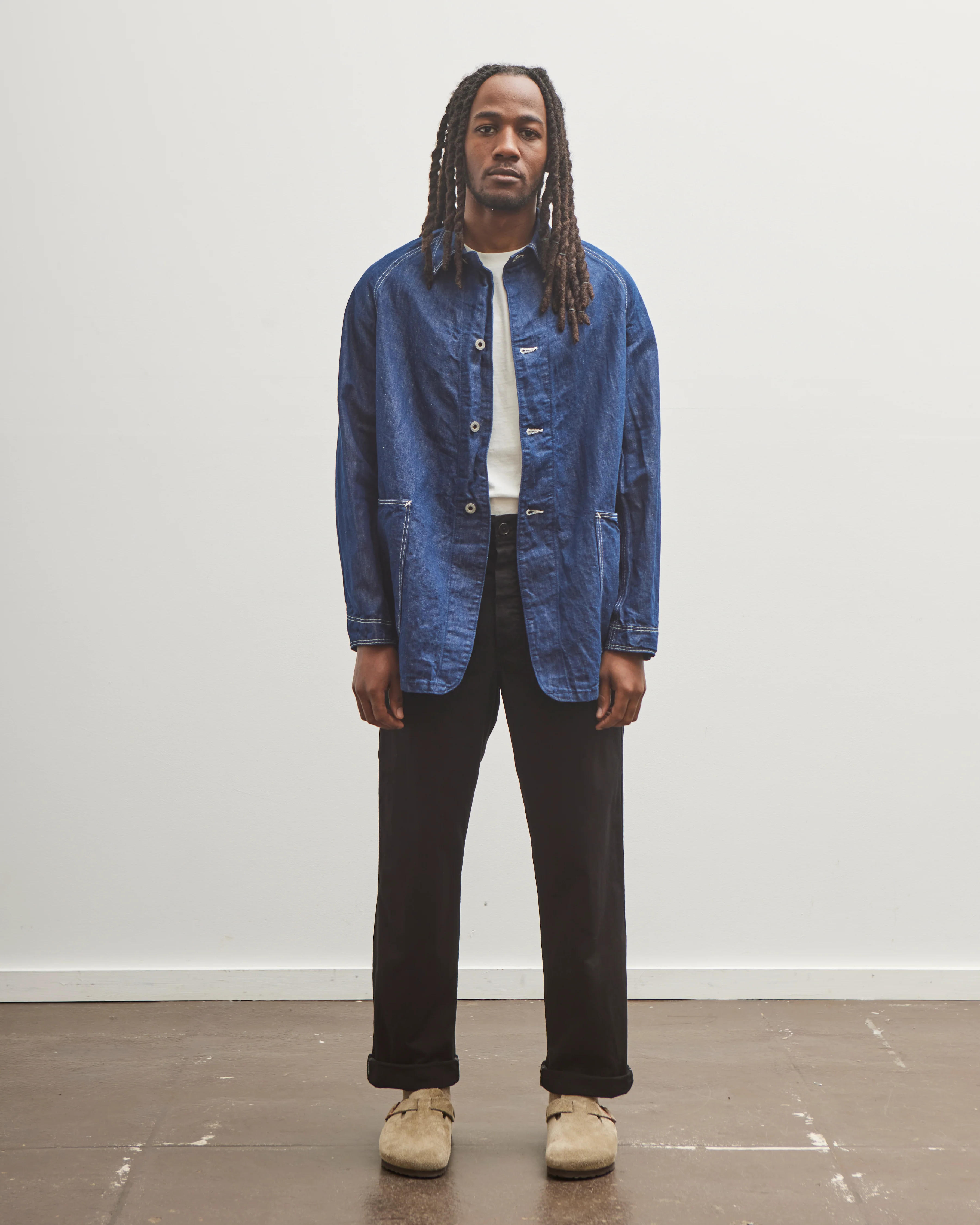 orSlow Unisex French Work Pant, Black - Image 3