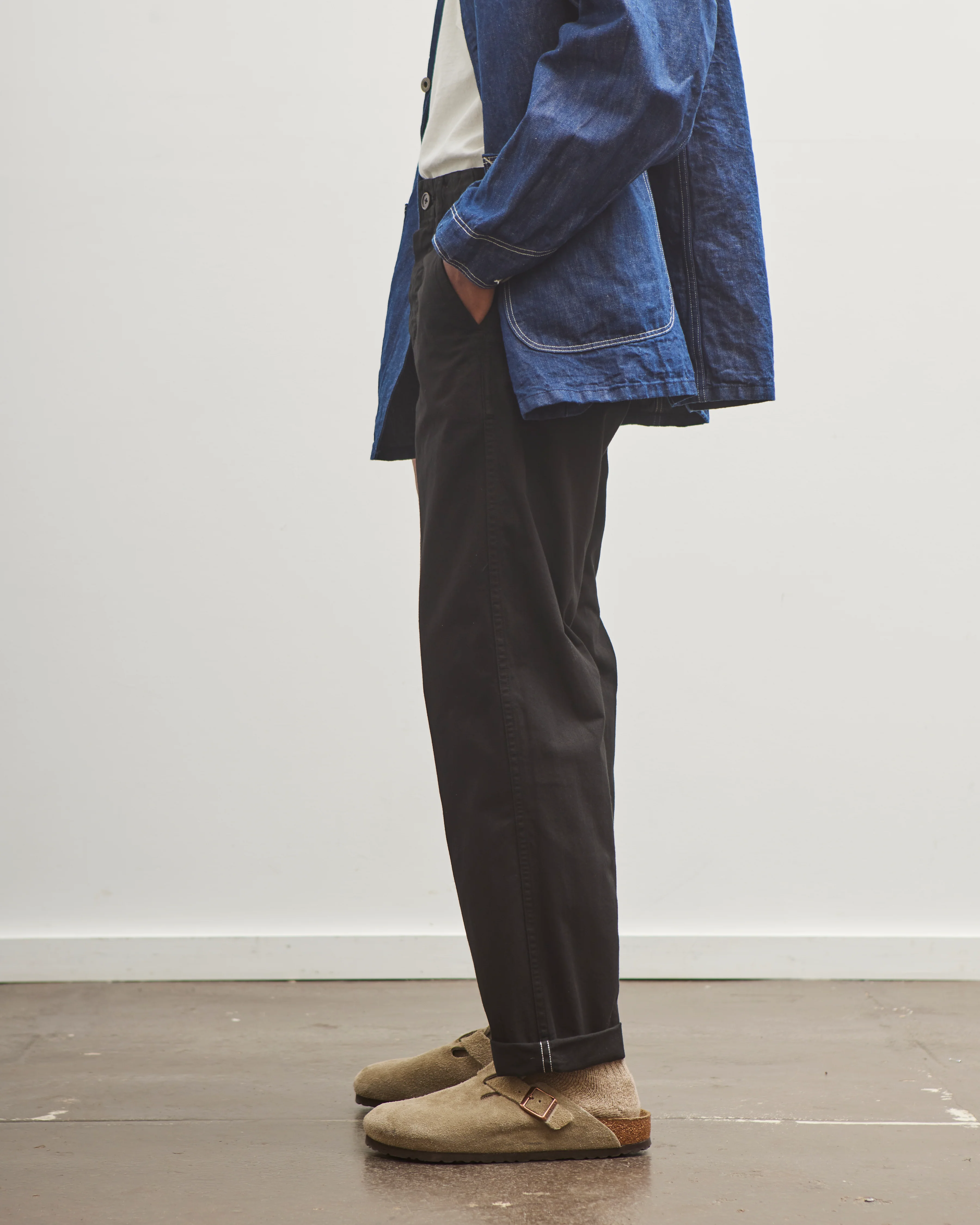 orSlow Unisex French Work Pant, Black - Image 5