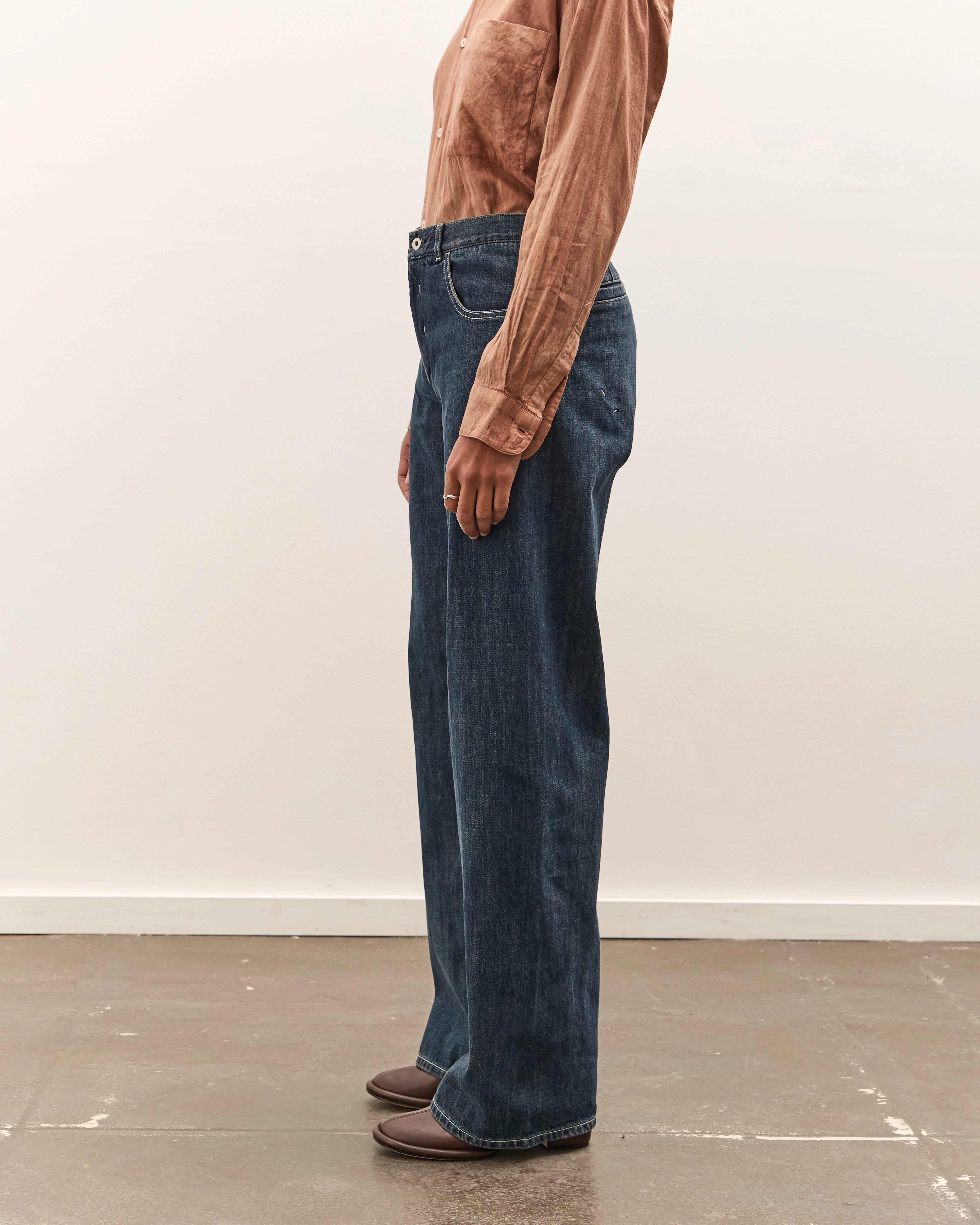 seya. Tofu Brother Jeans, Faded Indigo - Image 5