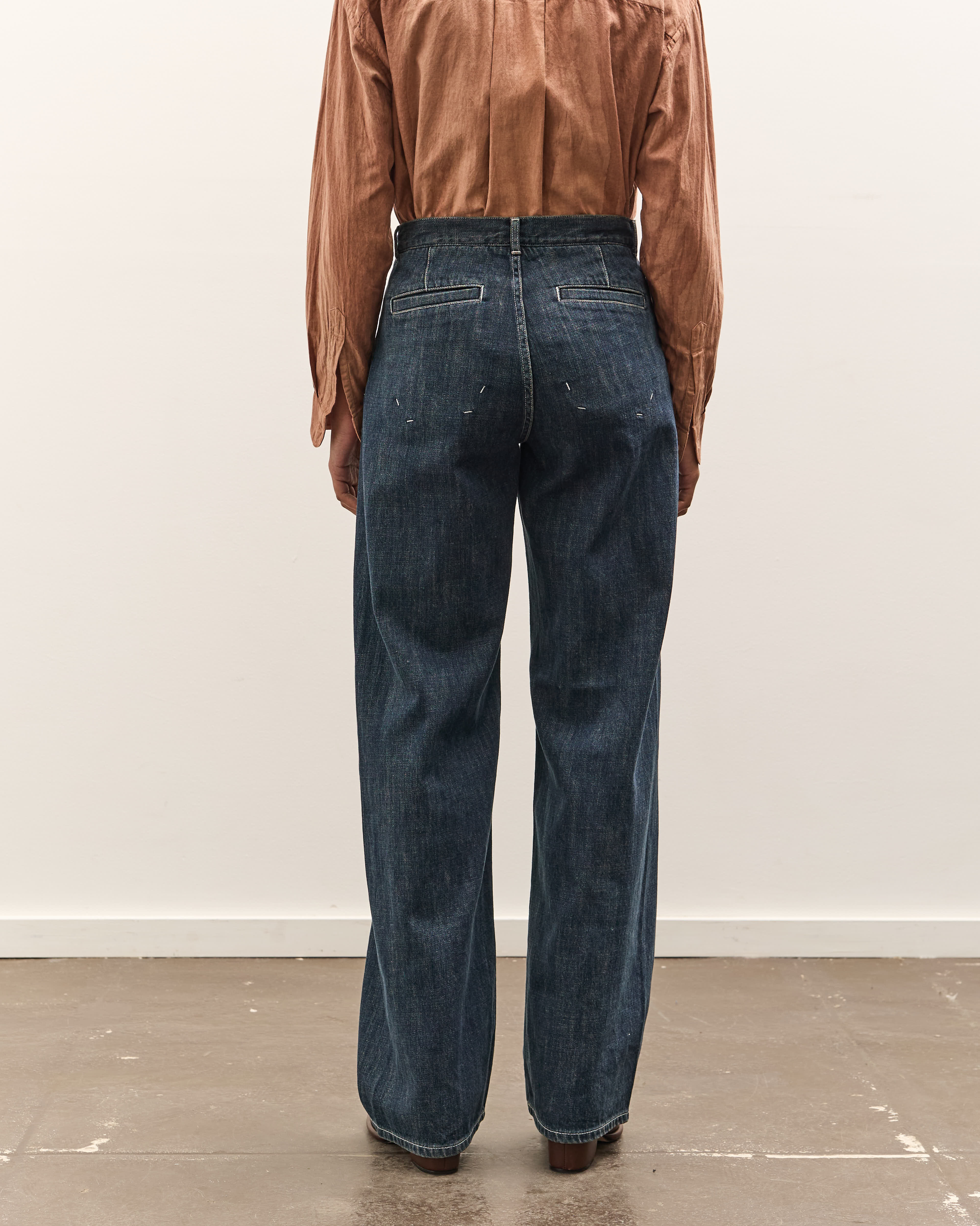 seya. Tofu Brother Jeans, Faded Indigo - Image 6