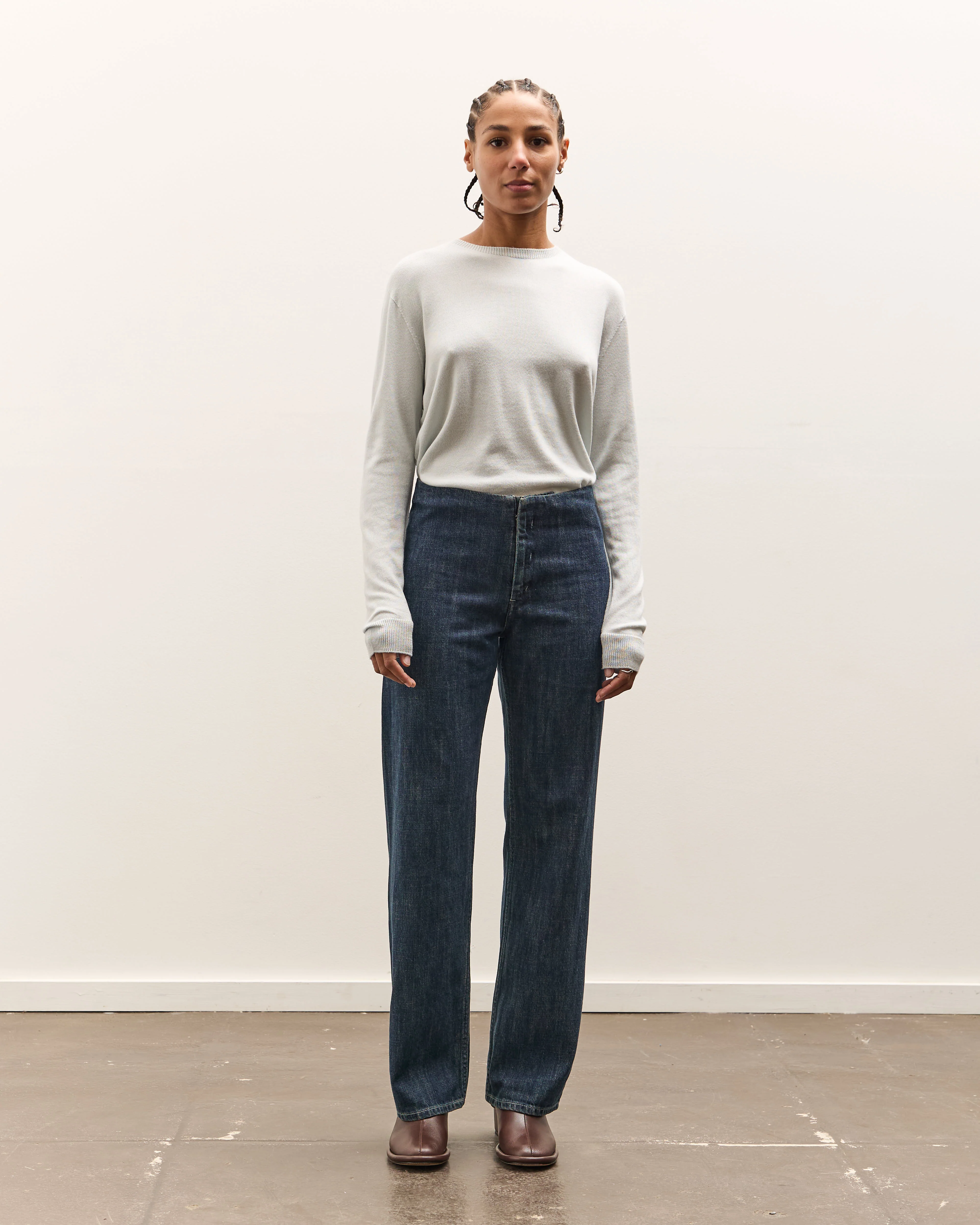 seya. Tofu Jeans, Faded Indigo - Image 3