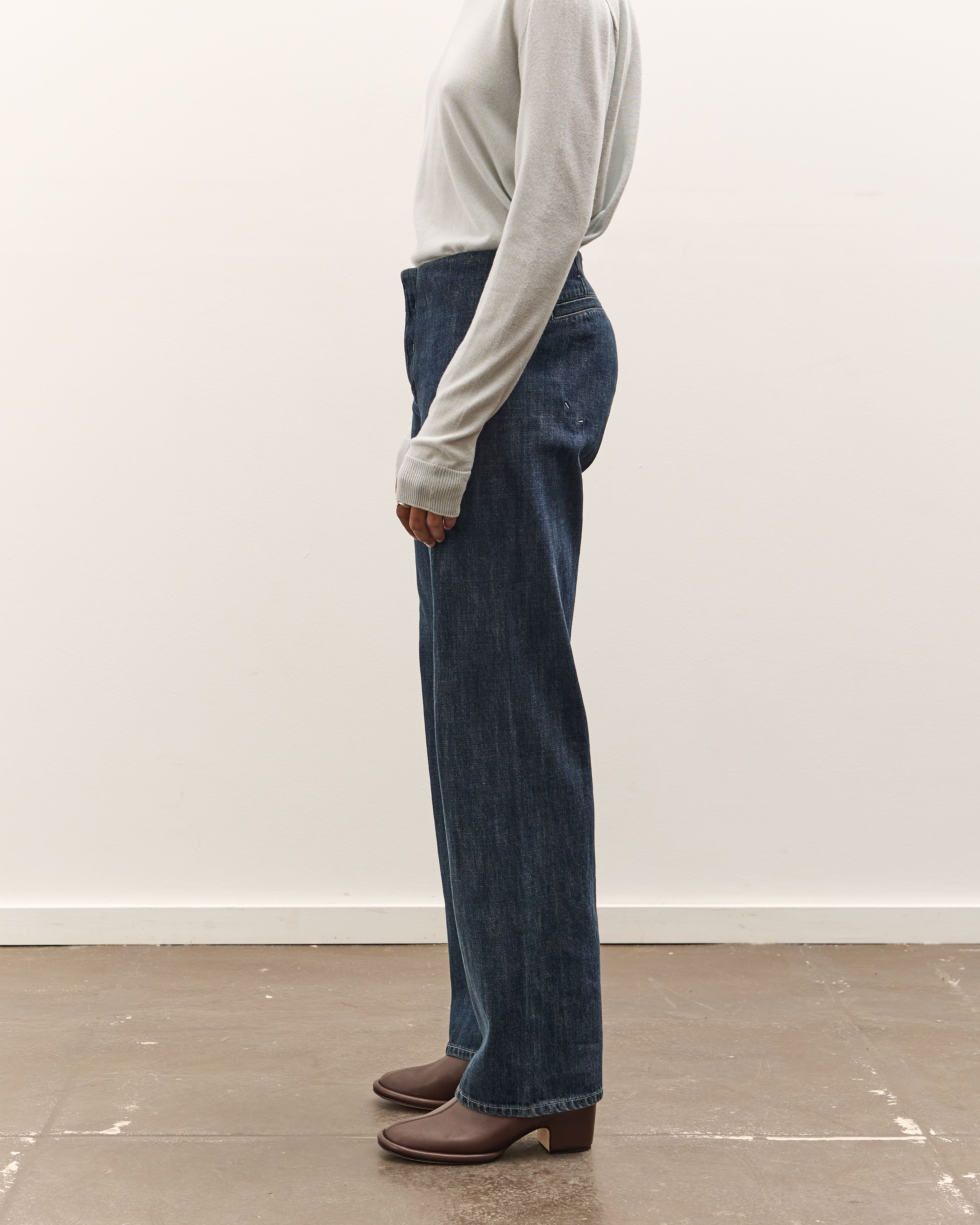 seya. Tofu Jeans, Faded Indigo - Image 5
