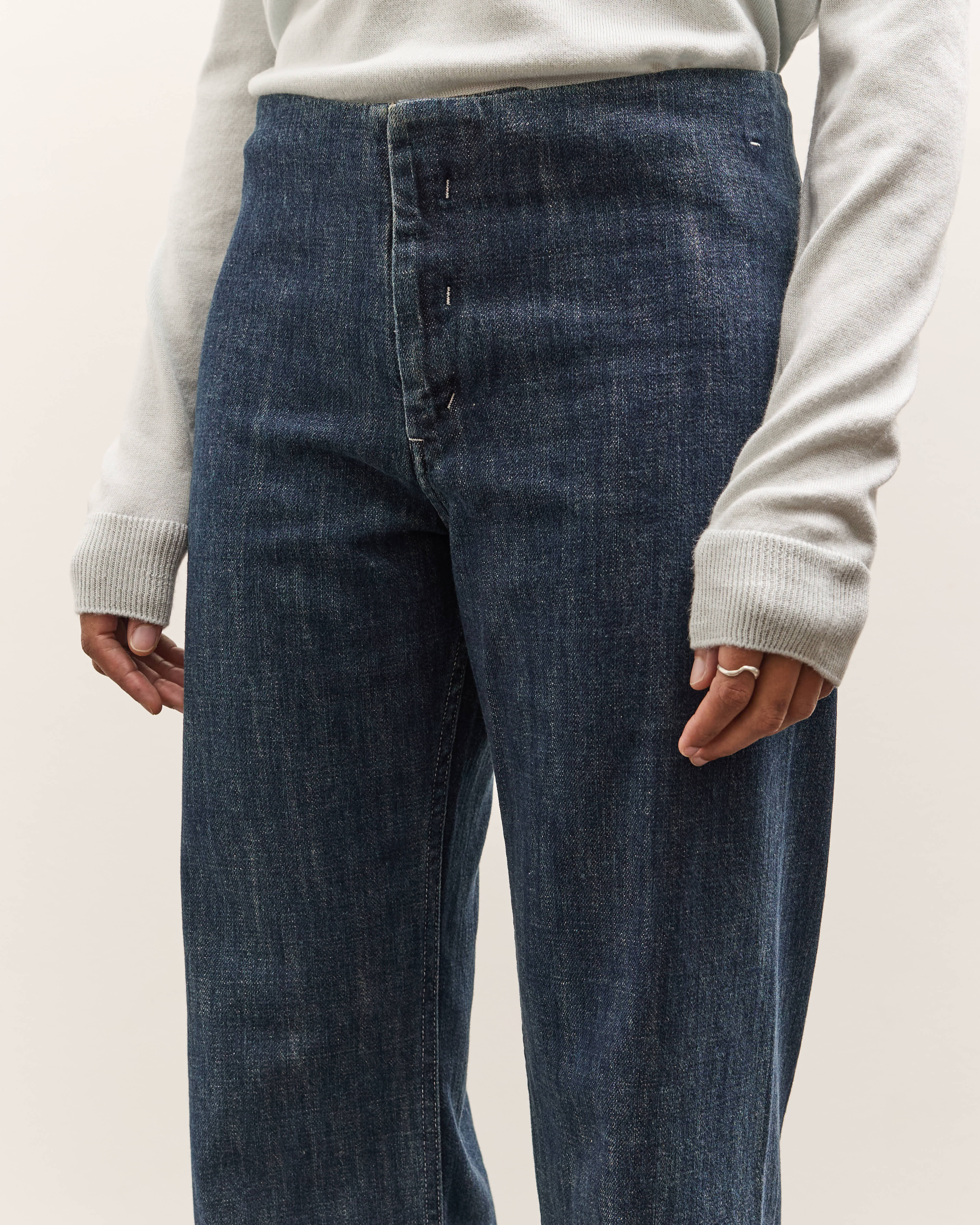 seya. Tofu Jeans, Faded Indigo - Image 7
