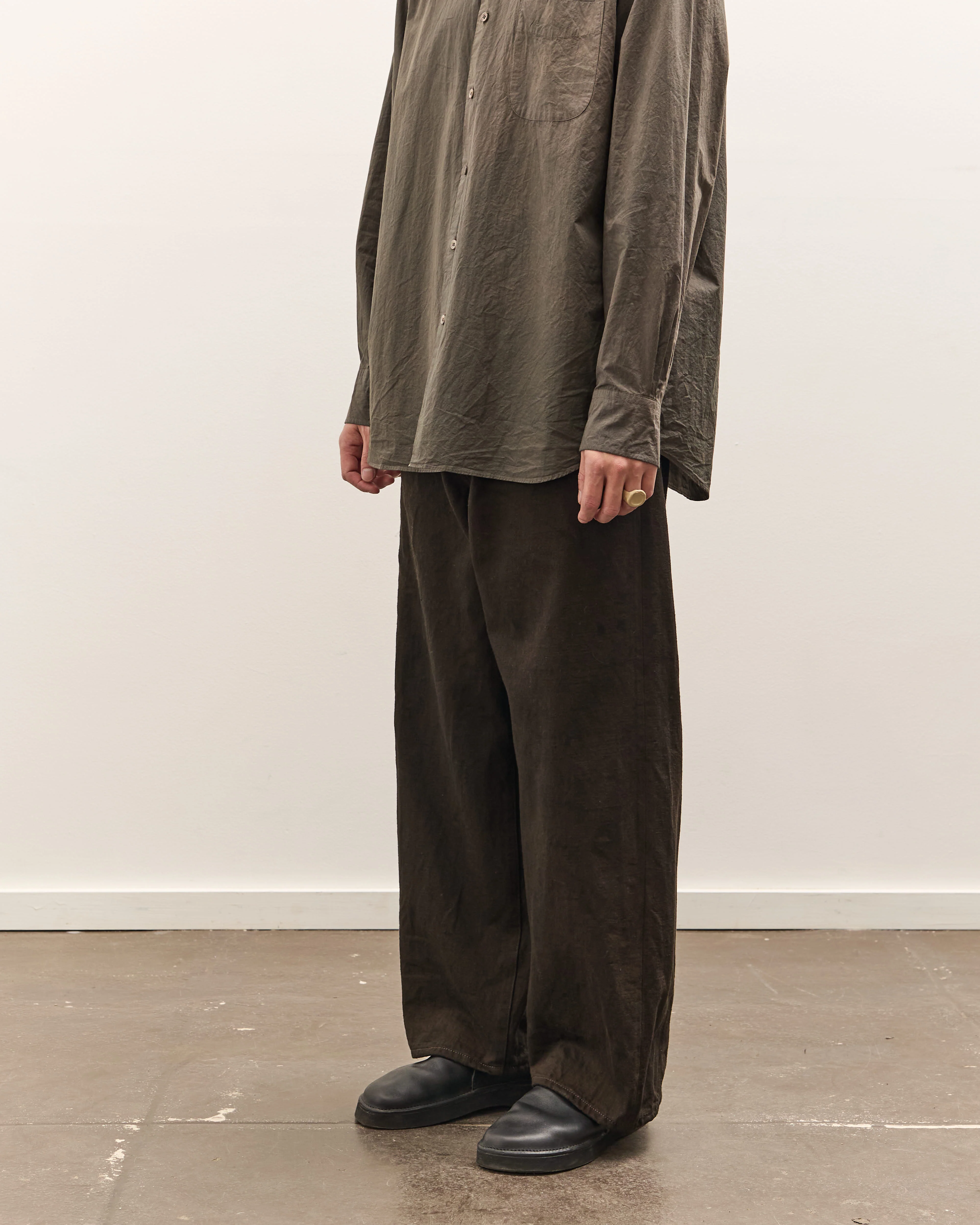 Yoko Sakamoto 5 Pocket Baggy Pants, Kakishibu - Image 4