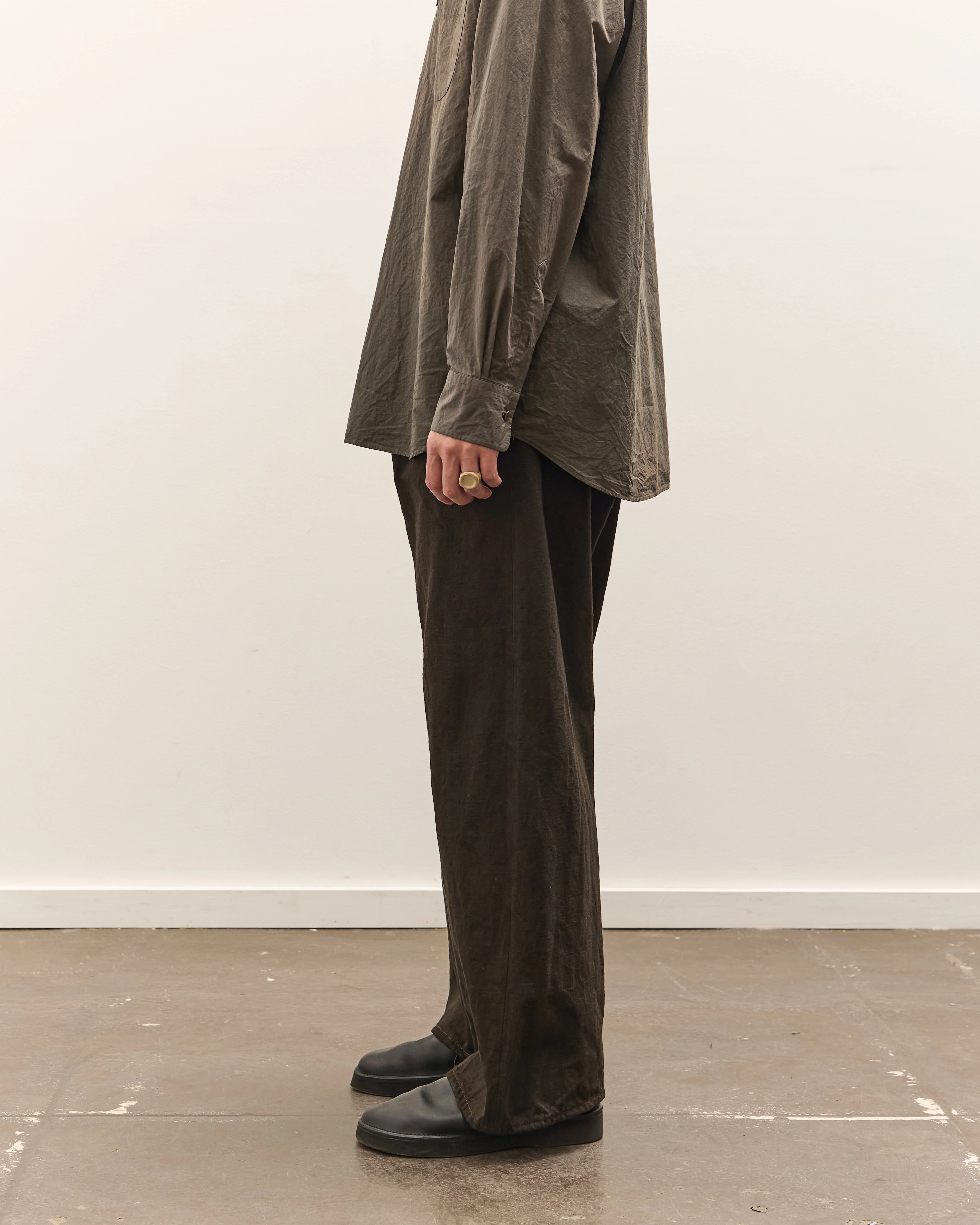 Yoko Sakamoto 5 Pocket Baggy Pants, Kakishibu - Image 5