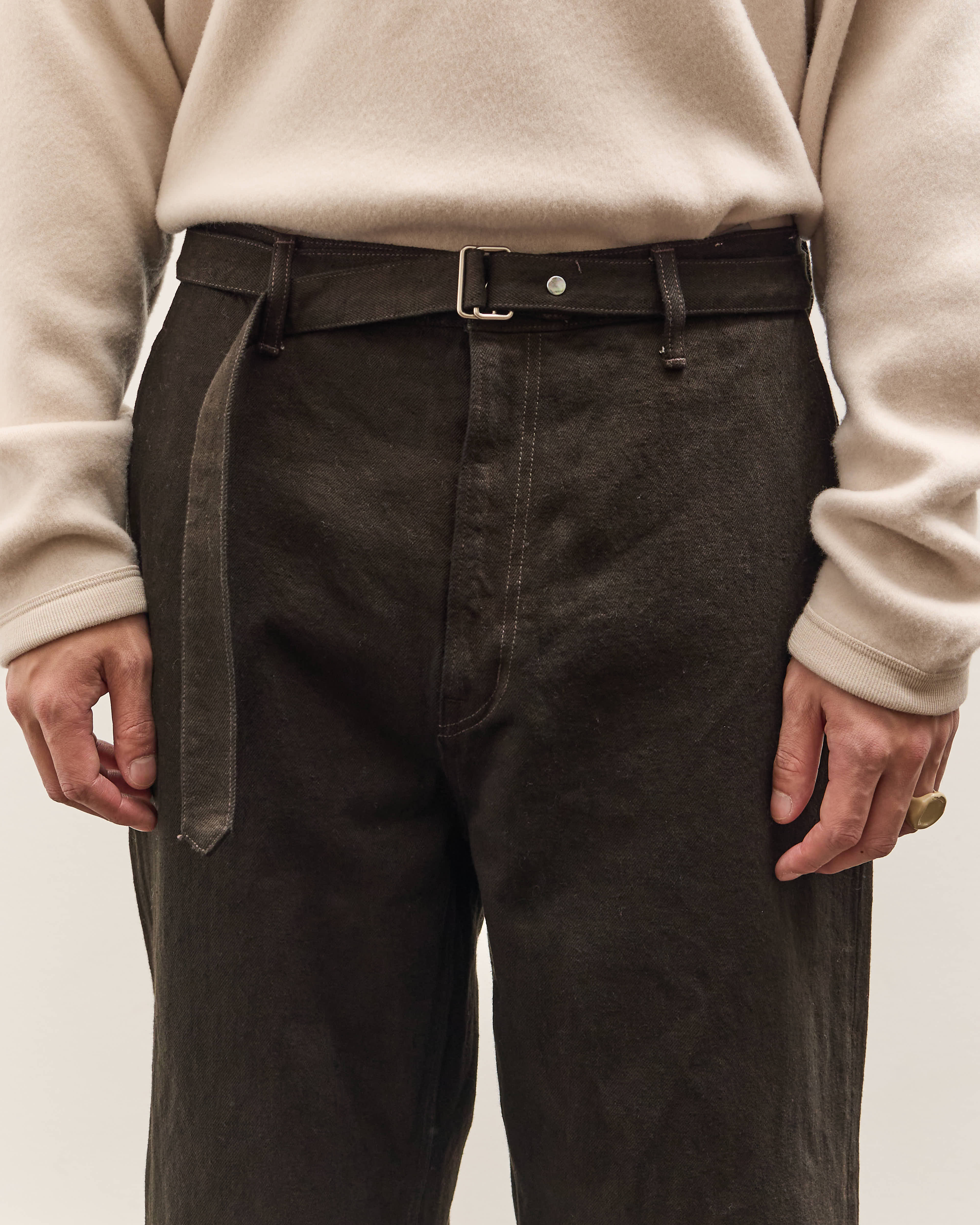 Yoko Sakamoto Belted Trousers, Kakishibu - Image 7